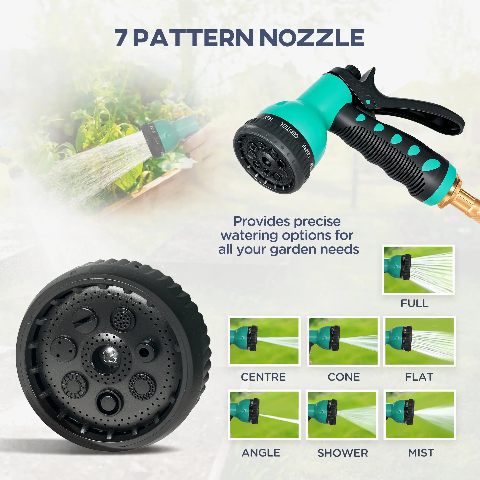 1/2 in x 100ft Wall Mounted Garden Hose Reel, Auto Rewind, Black - Image 7
