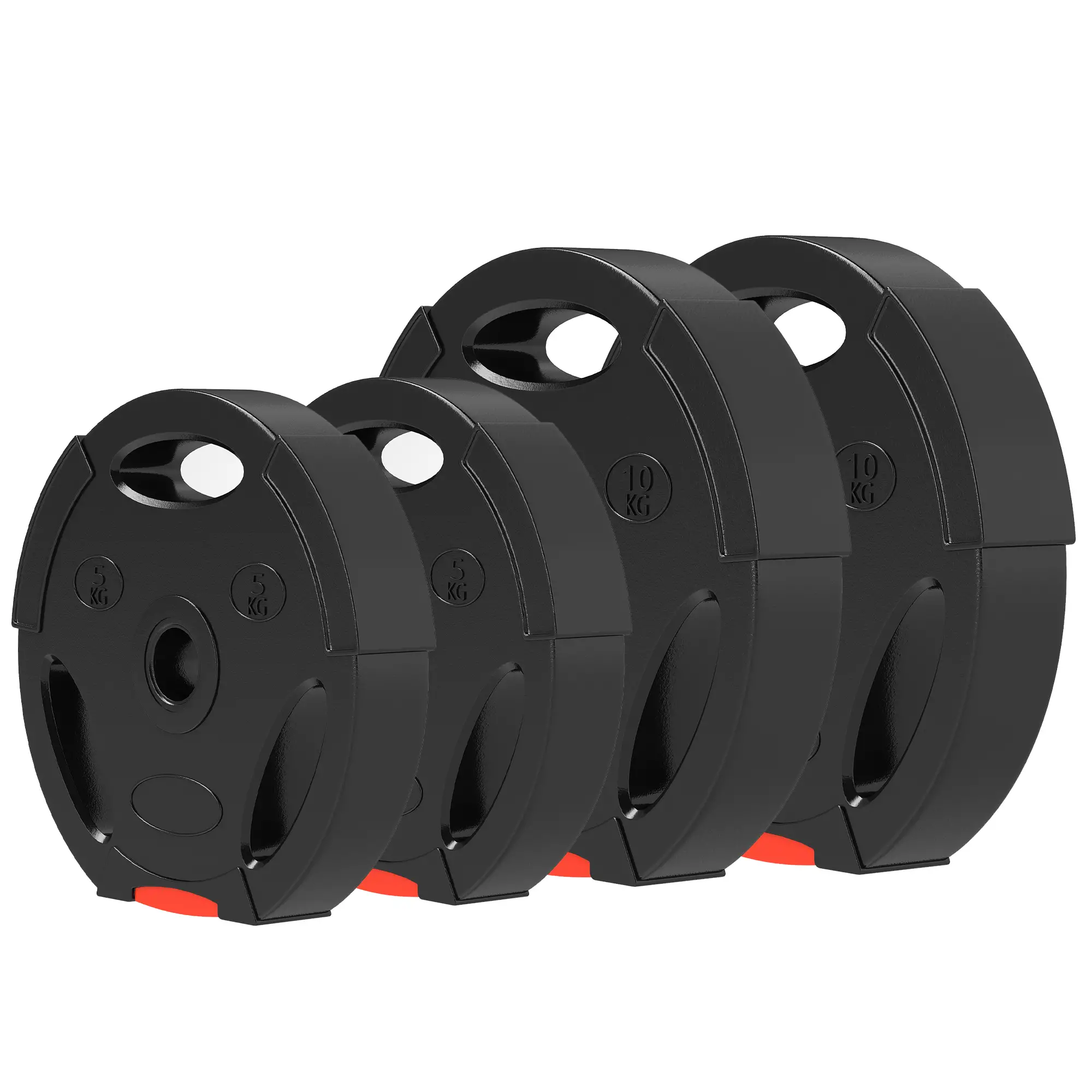 1-Inch Weight Plates, Barbell Weights Set, 2 x 22lbs + 2 x 11lbs