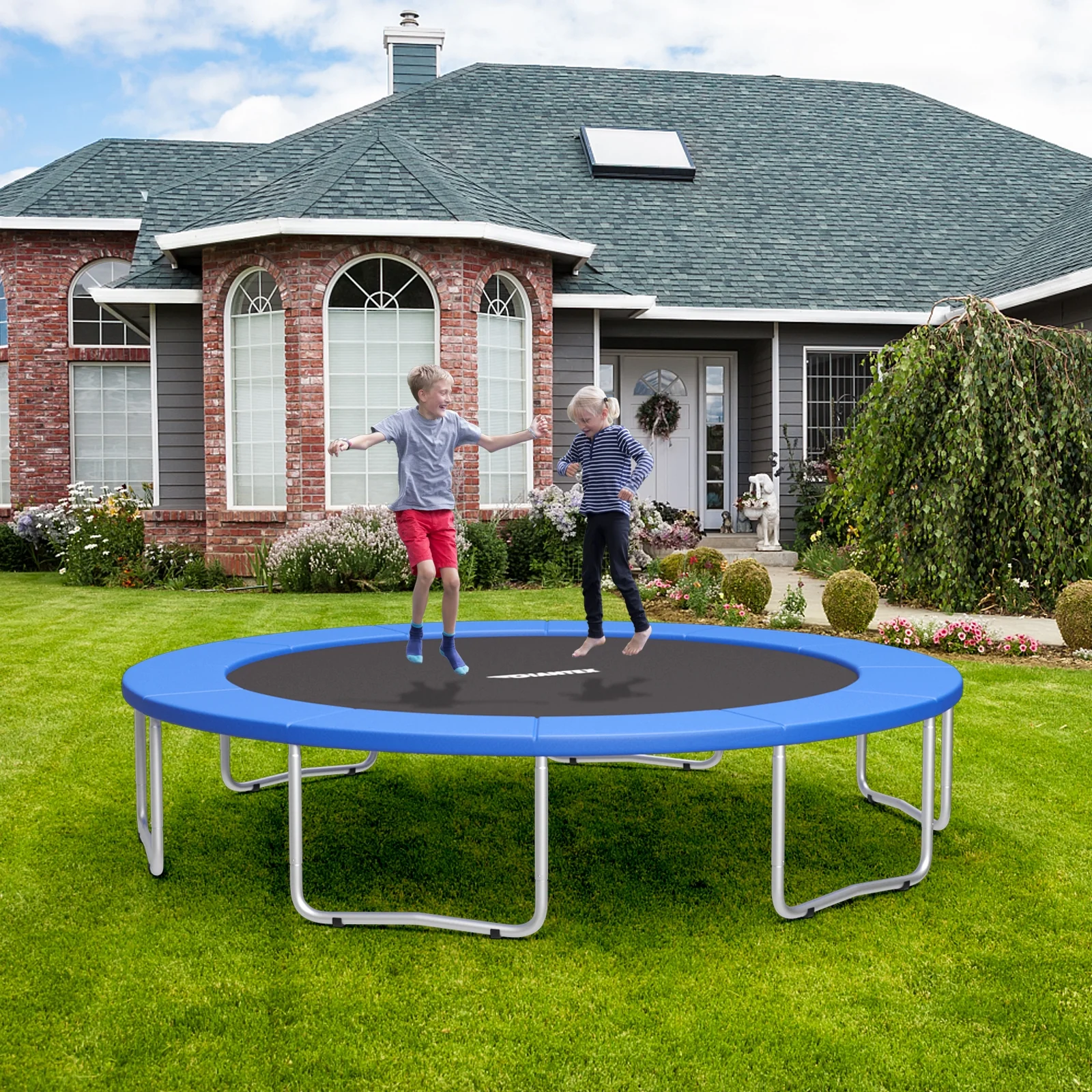 10 Feet Spring Cover Trampoline Replacement Safety Pad, Blue - Image 7