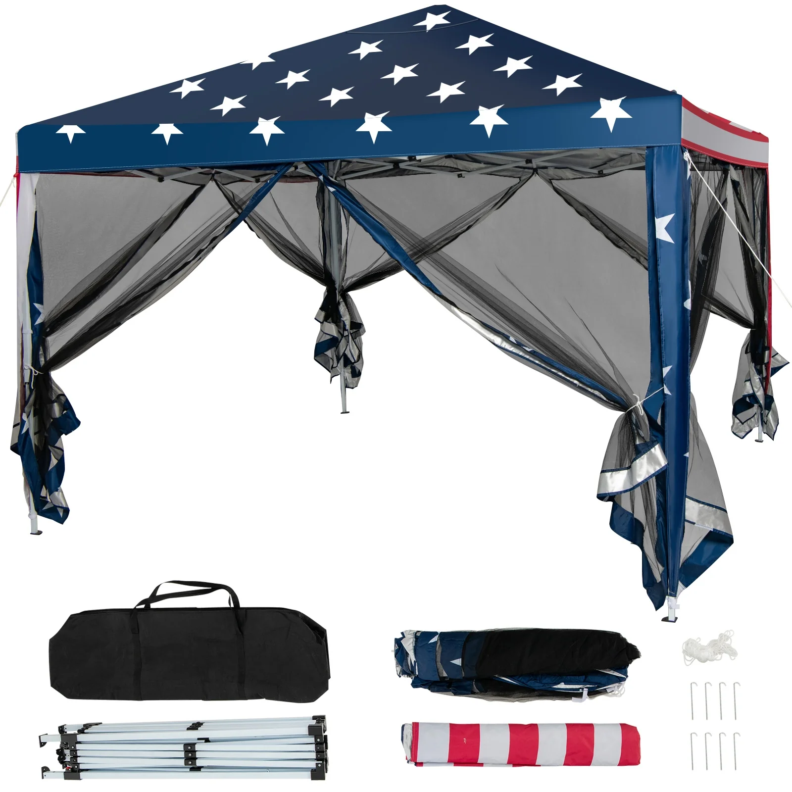 10 x 10 Feet Pop-Up Canopy Tent, Navy