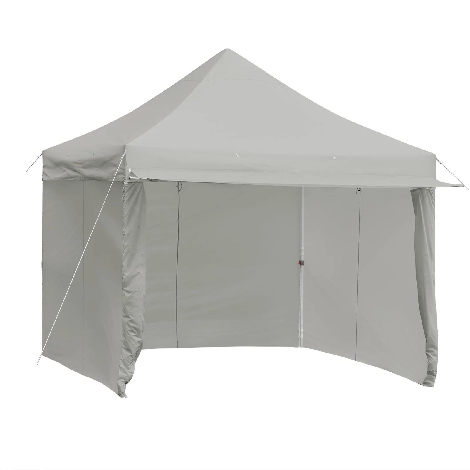 10 x 10 Feet Pop Up Gazebo, Adjustable Folding Awning, Gray - Image 4