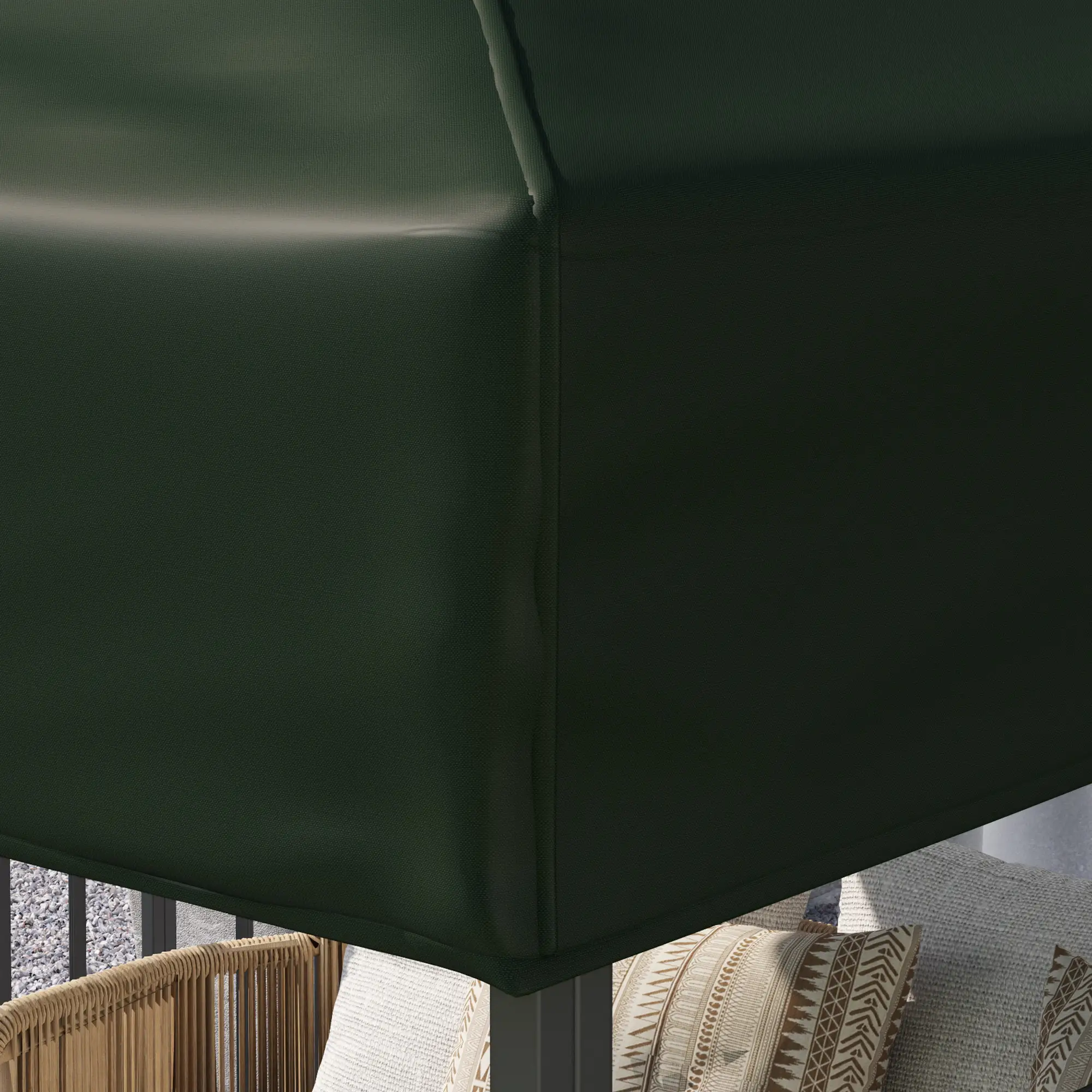 10' x 10' Gazebo Canopy Replacement Cover, UPF30+, Top Cover Only, Green - Image 10