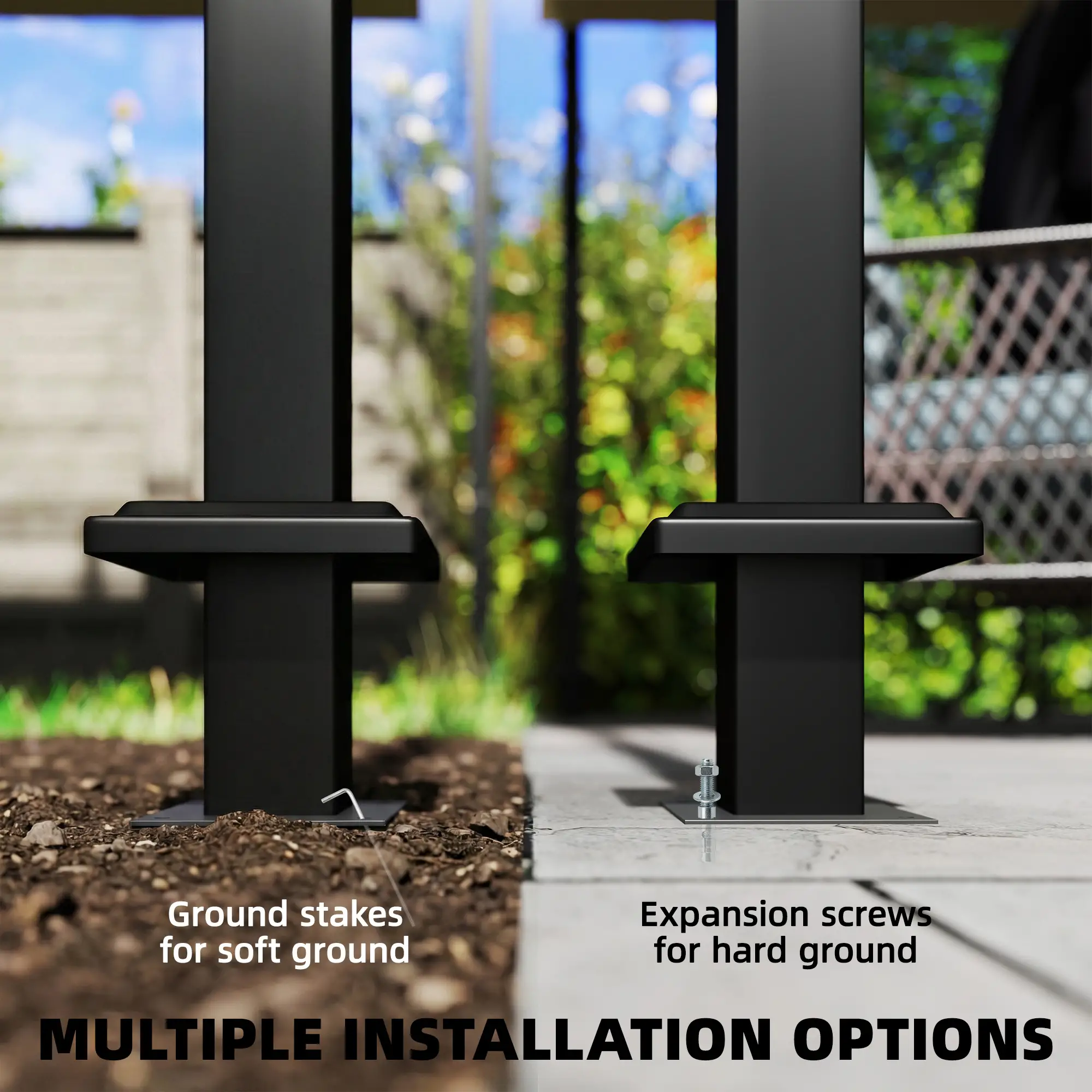 10' x 10' Retractable Pergola Canopy, Wall Mounted, Dark Grey - Image 6