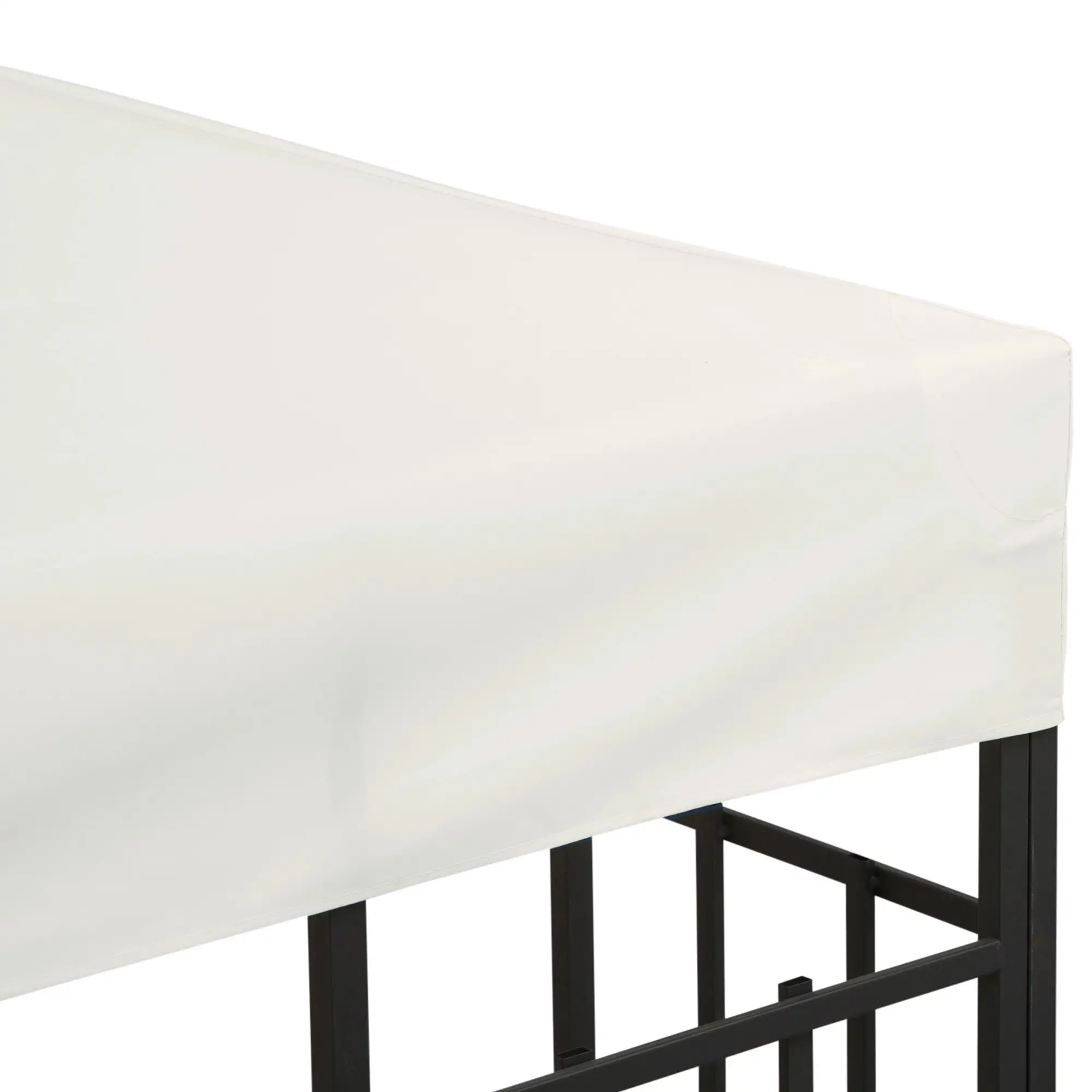 10' x 10' Square 2-Tier Gazebo Canopy, Cream White - Image 10