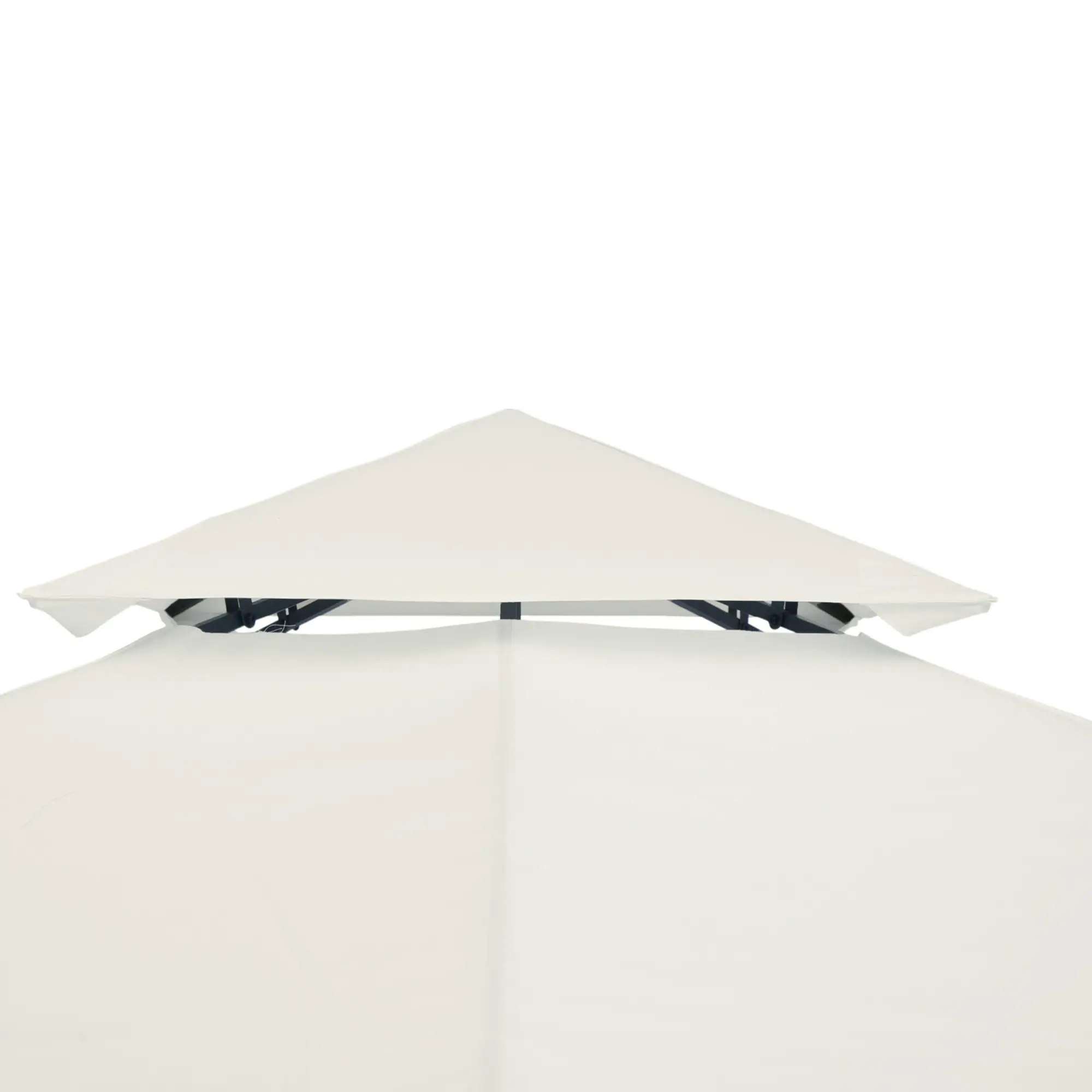 10' x 10' Square 2-Tier Gazebo Canopy, Cream White - Image 9