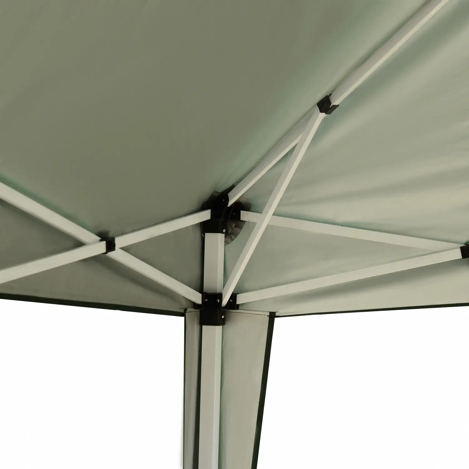 10 x 10ft Folding Pop Up Tent, Outdoor Gazebo Canopy, Dark Green - Image 9