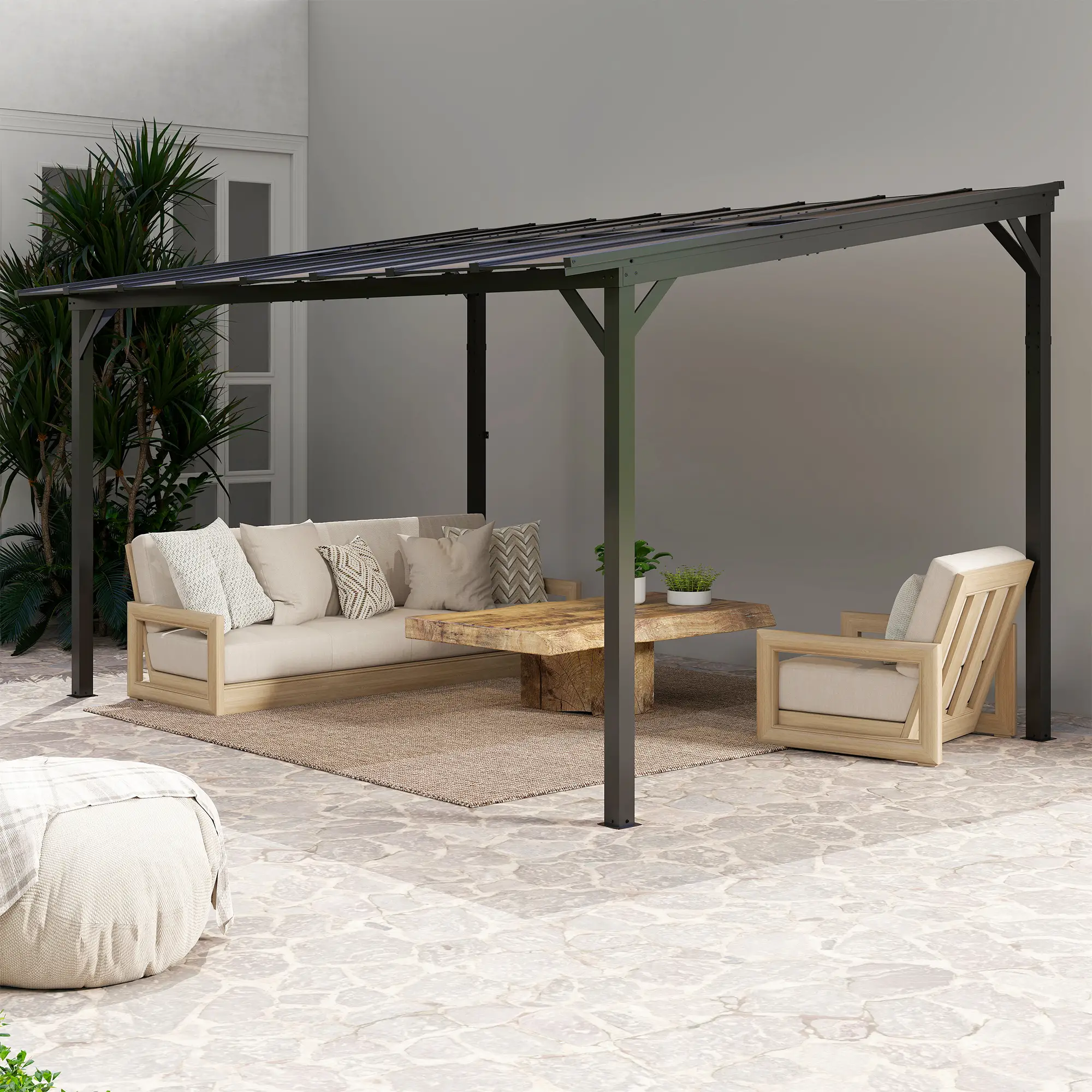 10' x 14' Hardtop Gazebo, Wall Mounted, Free Standing, UPF 50+, Waterproof Roof - Image 10