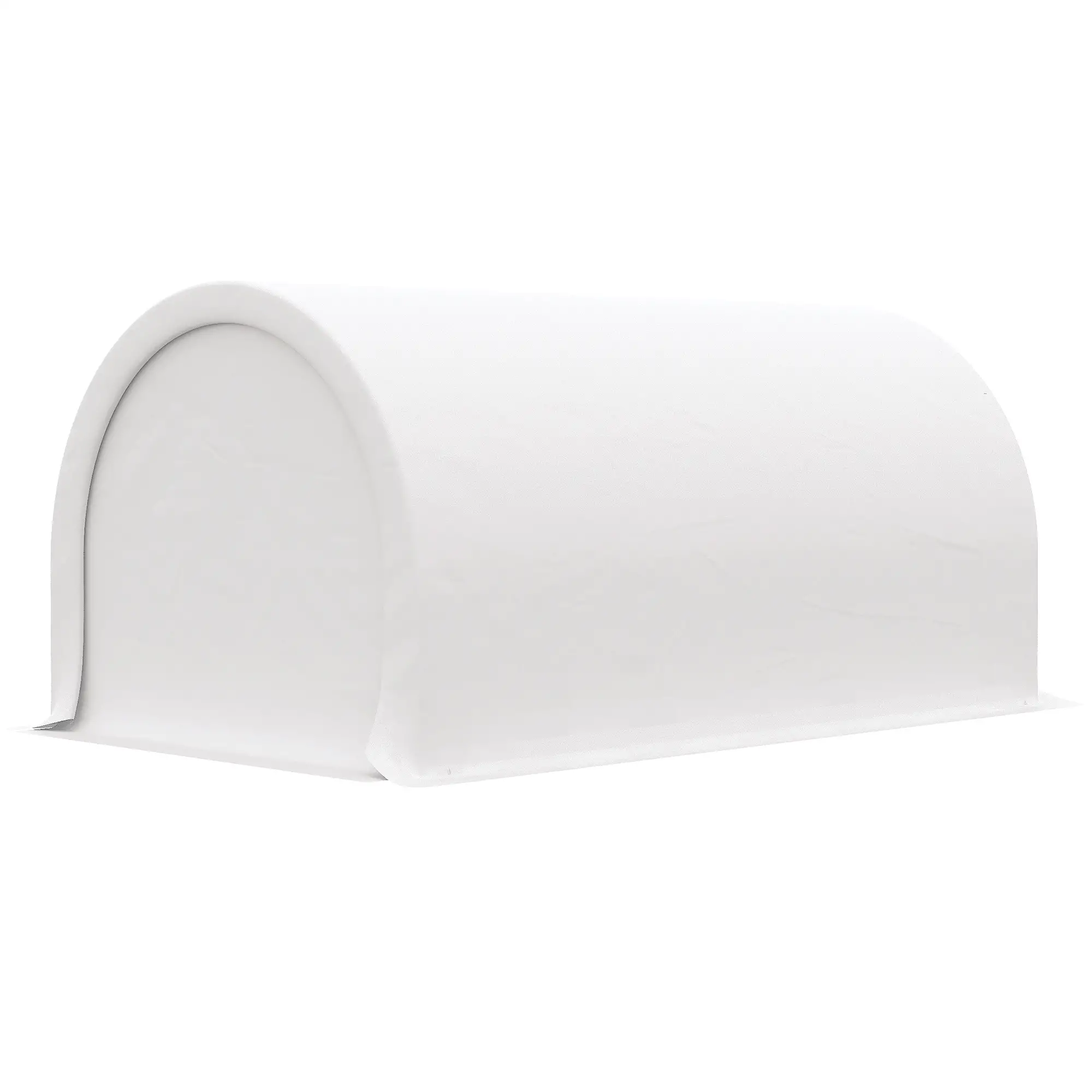 10' x 16' Heavy Duty Carport Tent, PE Cover, White - Image 10