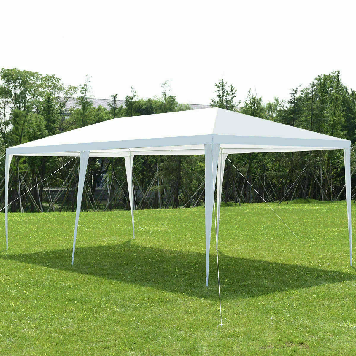 10 x 20 Feet Outdoor Canopy Tent, Removable Walls, Carry Bag, White - Image 3