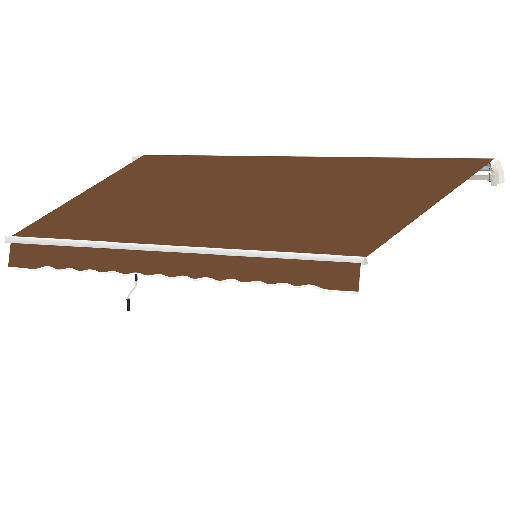 10' x 8' Retractable Awning, Sun Shade Canopy, Aluminum Frame, UV Protection - Image 11