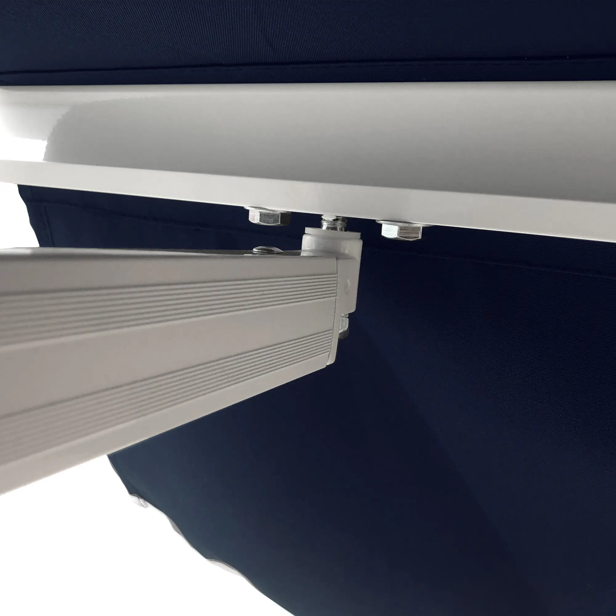 10' x 8' Retractable Awning, Sun Shade Canopy, Aluminum Frame, UV Protection, Blue - Image 10