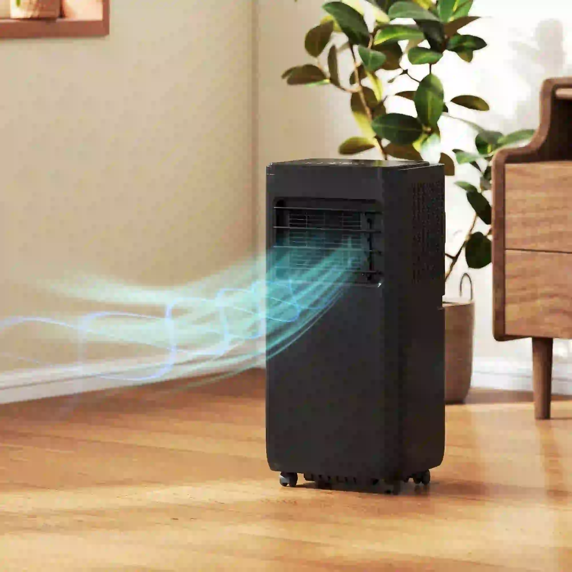 10000 BTU Portable Air Conditioner, 4-in-1, WiFi Voice Remote, Black - Image 2