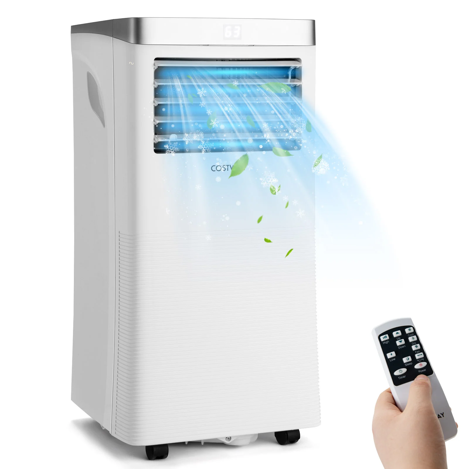 10000BTU 3-In-1 Portable Air Conditioner, White - Image 3