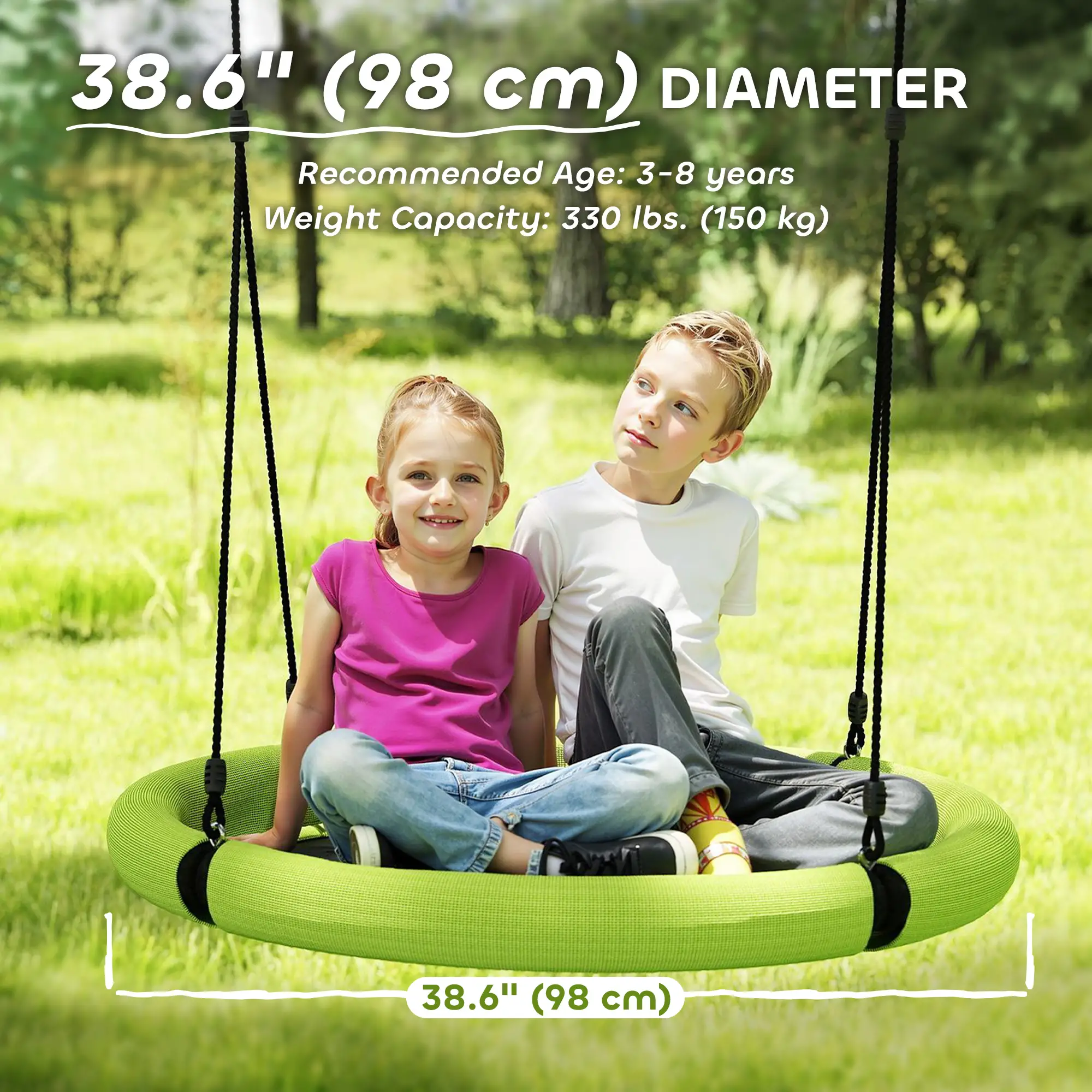 100cm Diameter Nest Seat For Kids, Height Adjustable, Outdoor Playground Garden - Image 5