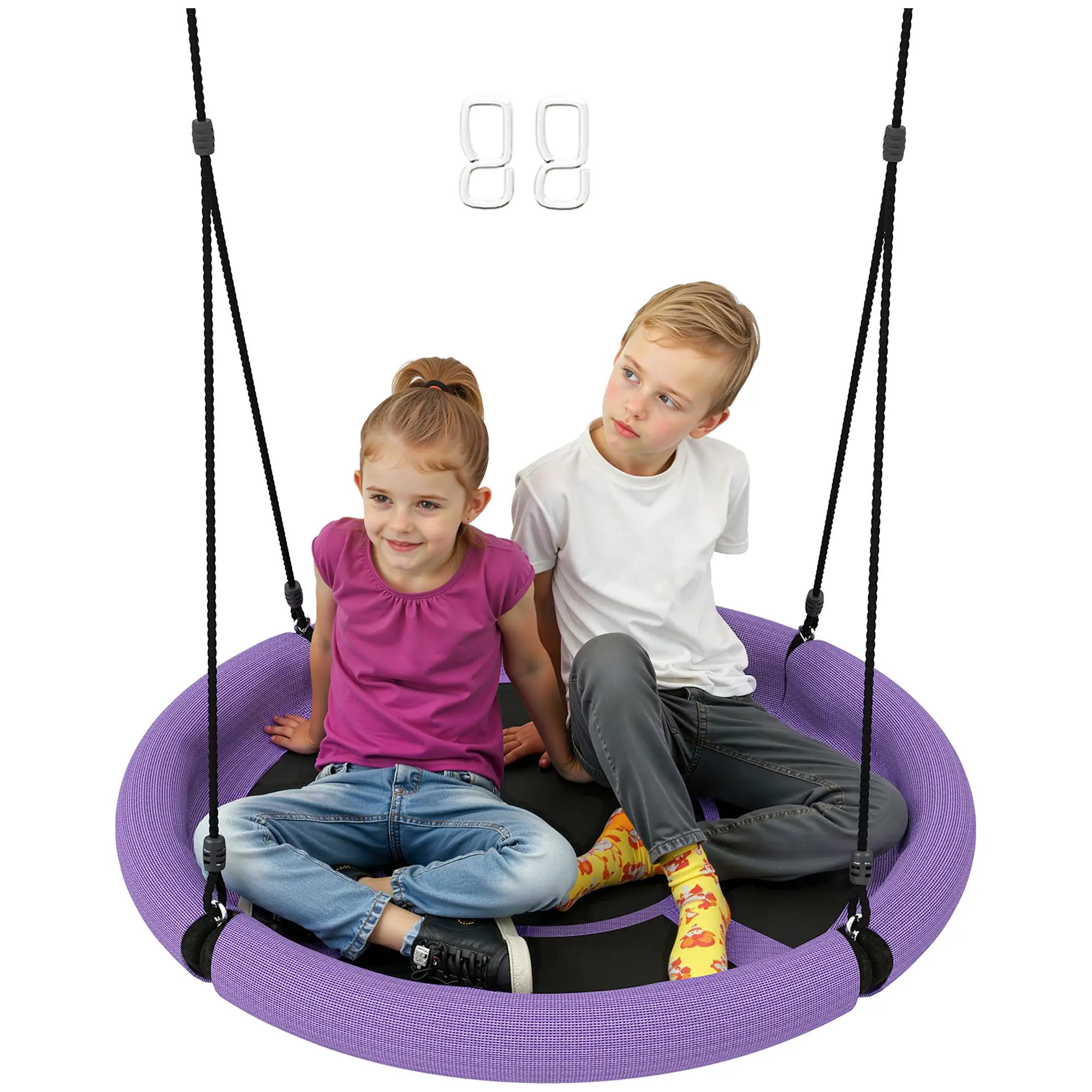 100cm Diameter Nest Seat, Height Adjustable, Kids Outdoor Playground, Purple - Image 11