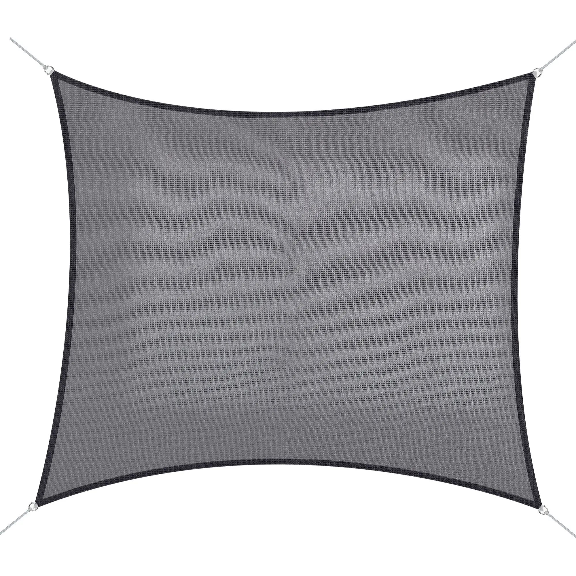 10ft x10ft Square Canopy Sun Sail Shade, UV Protector, Grey