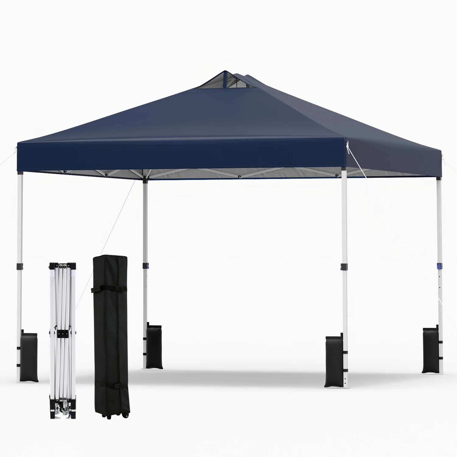 10x10 Feet Outdoor Commercial Pop Up Canopy Tent, Blue - Image 4
