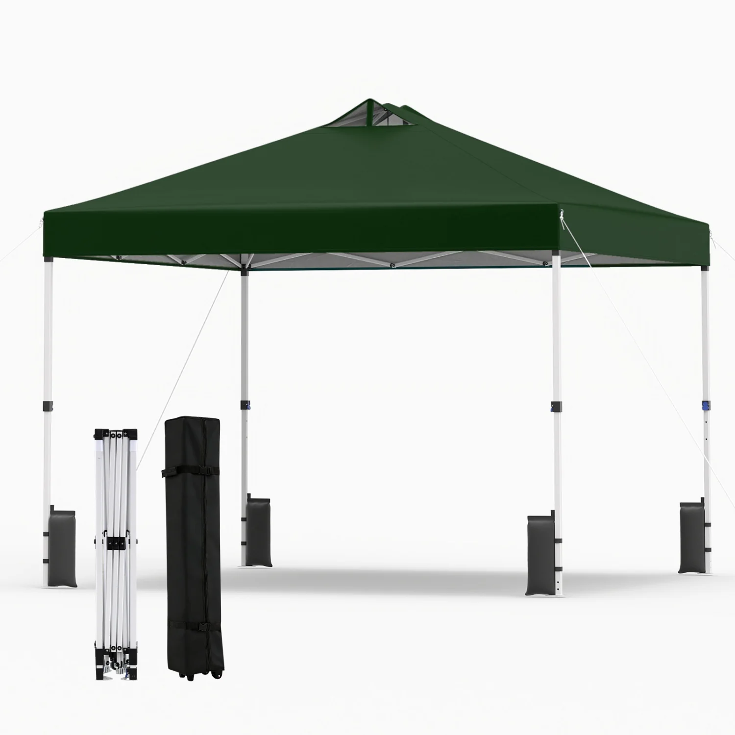 10x10 Feet Outdoor Commercial Pop Up Canopy Tent, Green - Image 5