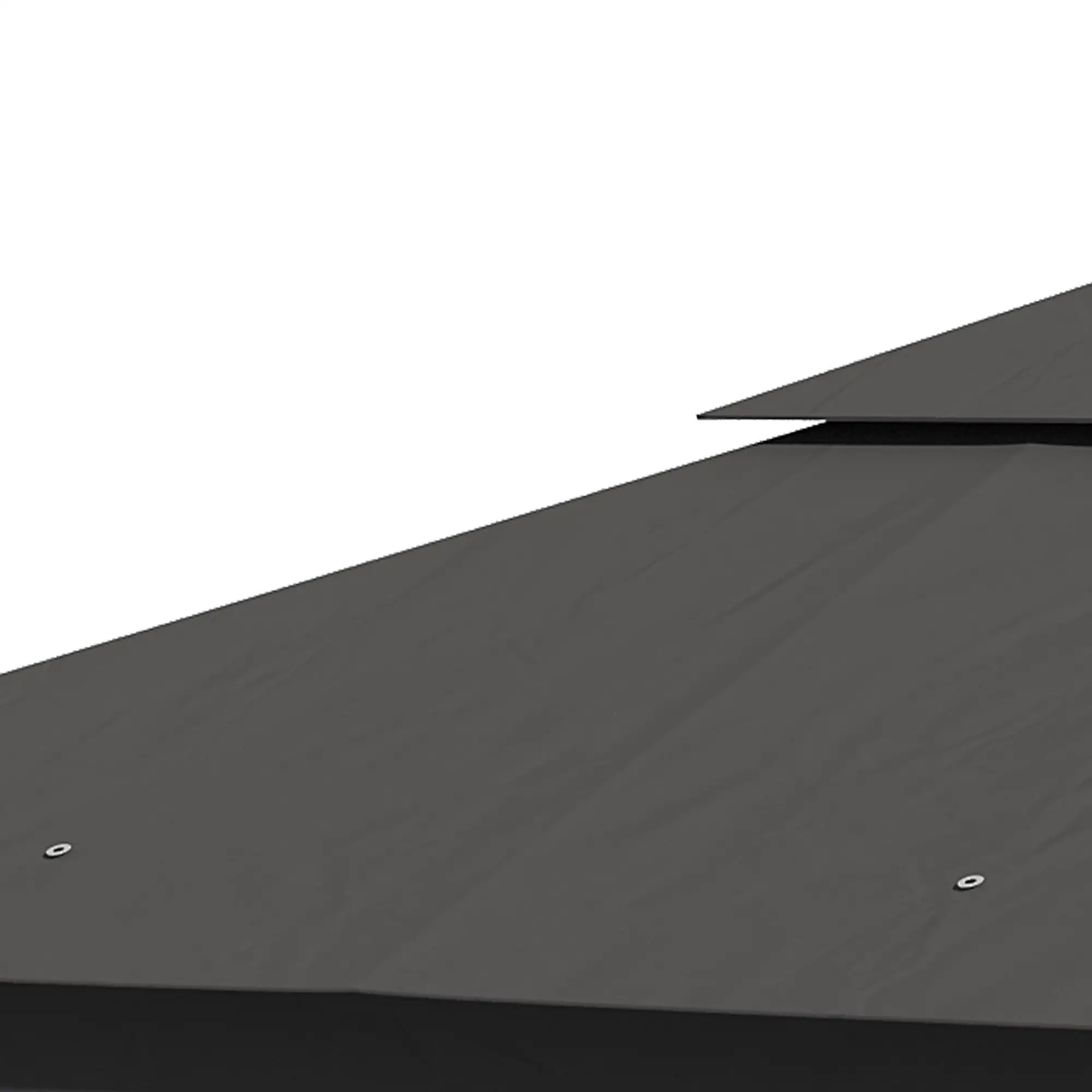 10'x10' Steel Patio Gazebo, Soft-Top, Polyester Roof, Grey - Image 9