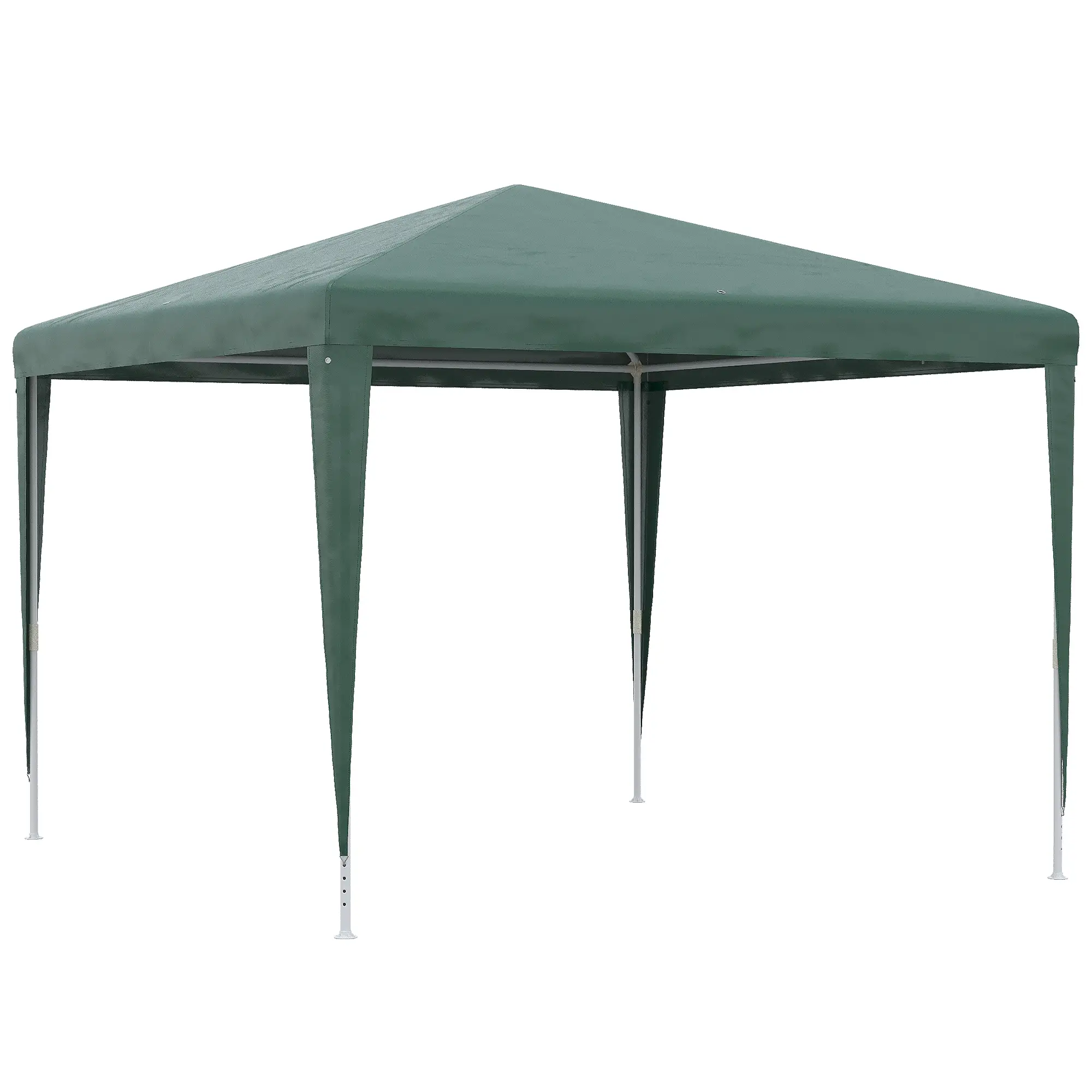 10x10ft Party Tent Portable Gazebo, Folding Garden Canopy Event Shelter Outdoor Sunshade Green - Image 3