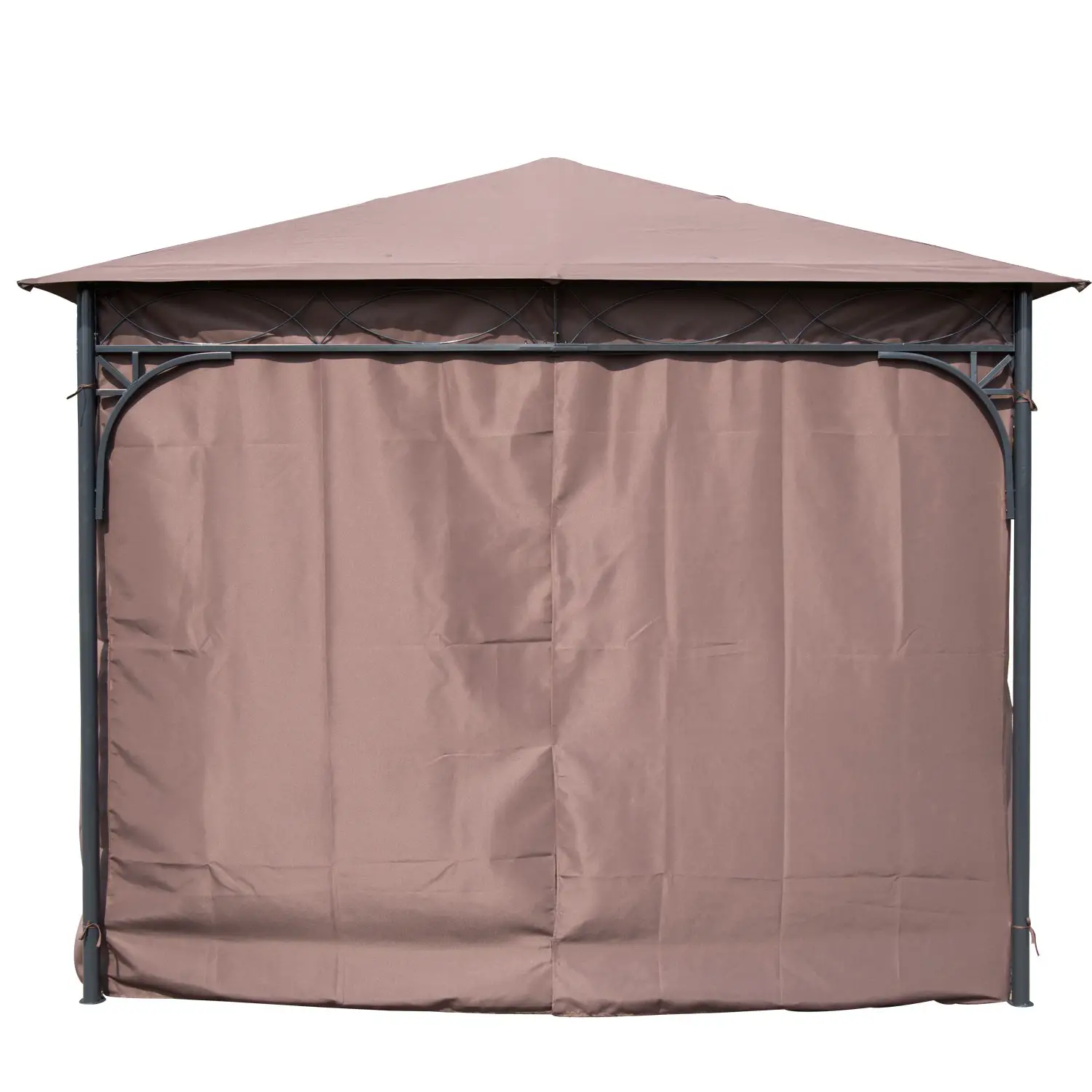 10x10ft Steel Garden Gazebo, Patio Canopy, Outdoor Event Tent - Image 5