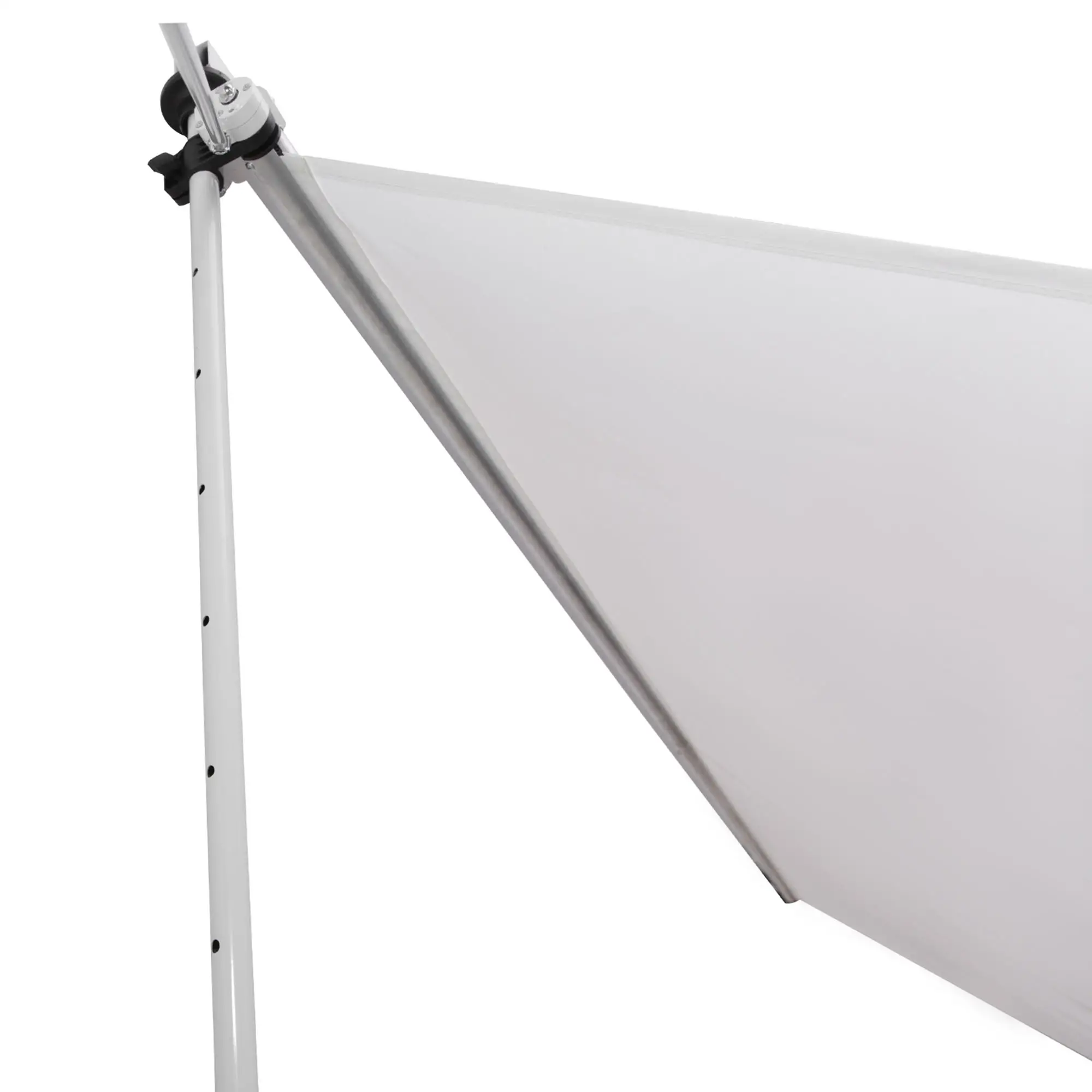 10x5ft Manual Retractable Awning, Patio Sun Shade, Water Resistant, White - Image 10