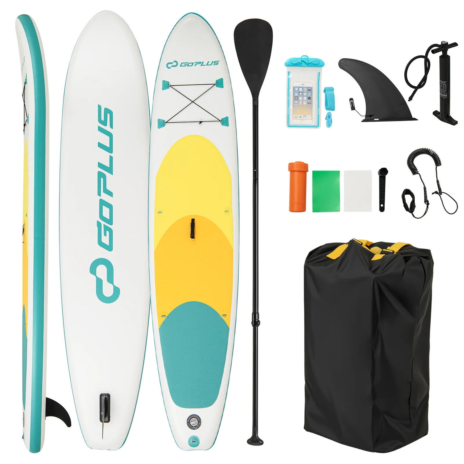 11 Feet Inflatable Stand Up Paddle Board, L - Image 4