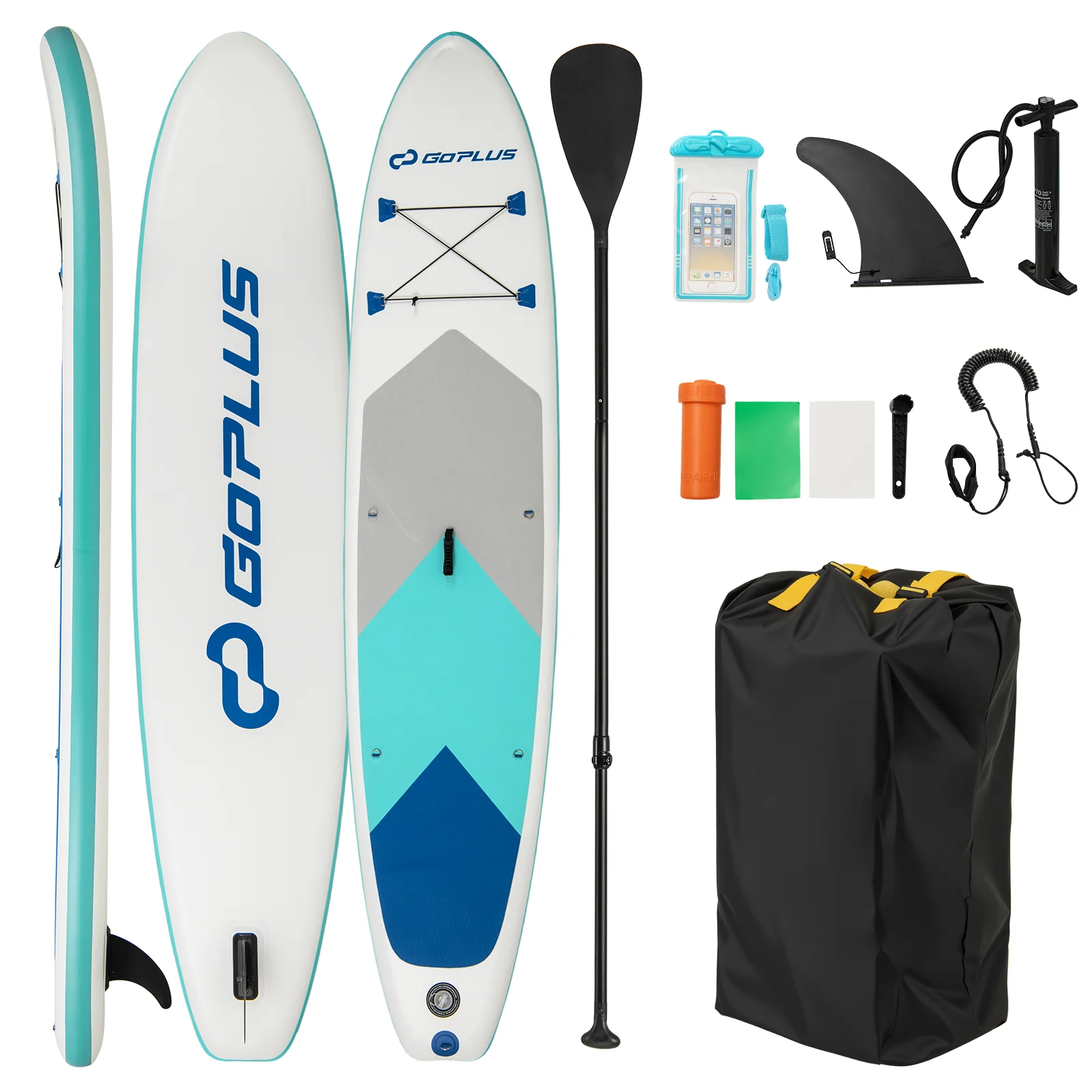11 Feet Inflatable Stand Up Paddle Board With Accessories, L - Image 4