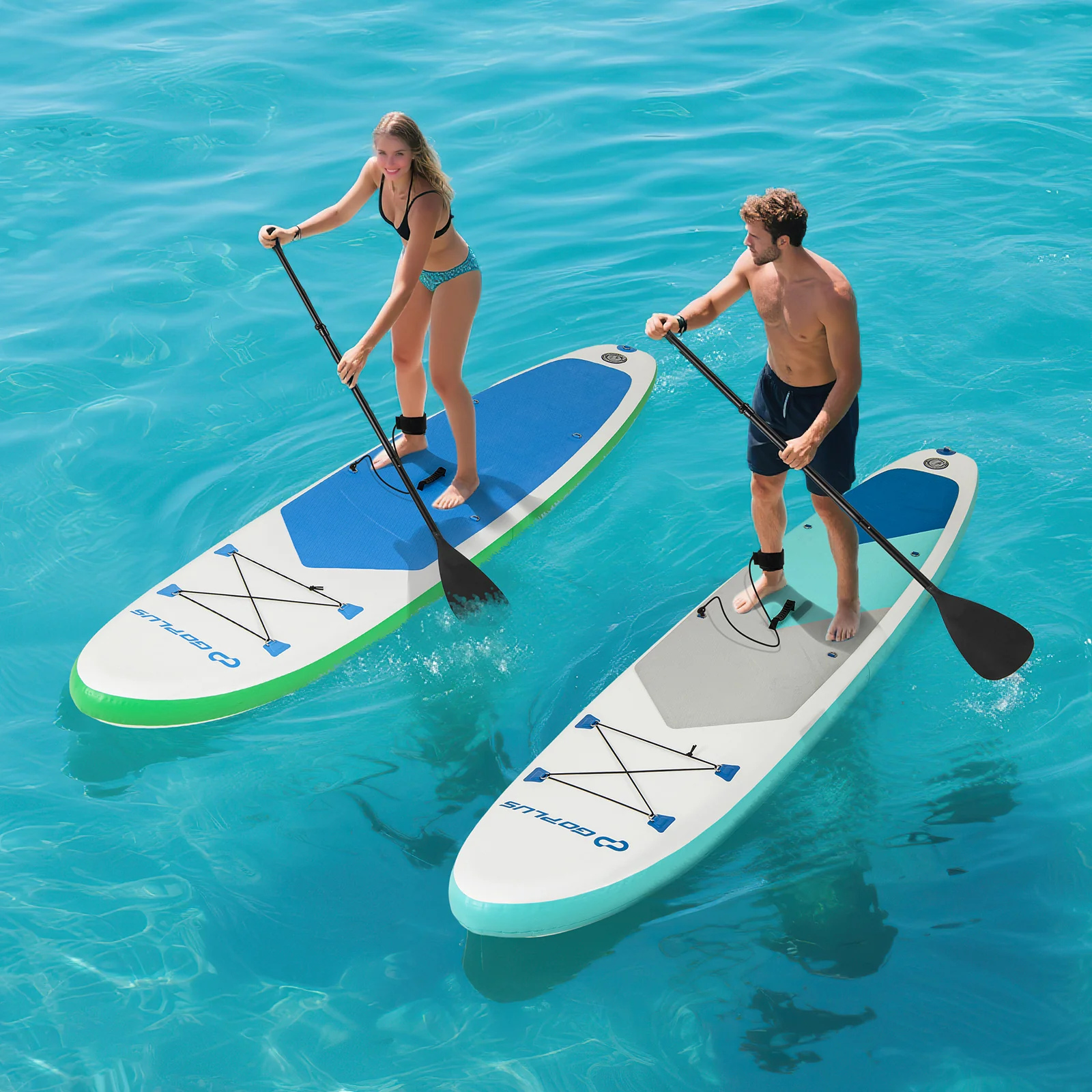 11 Feet Inflatable Stand Up Paddle Board With Accessories, L - Image 6