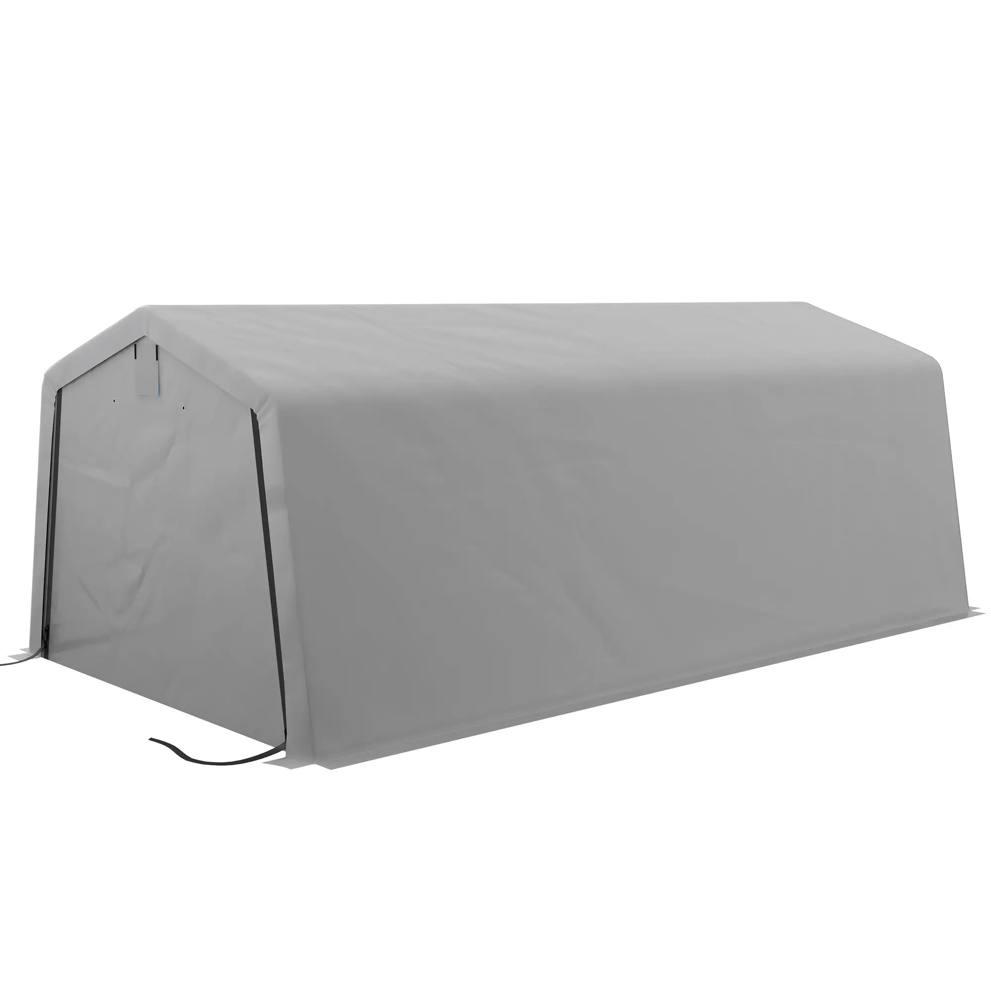 11' x 20' Portable Garage, Heavy Duty Carport, Grey