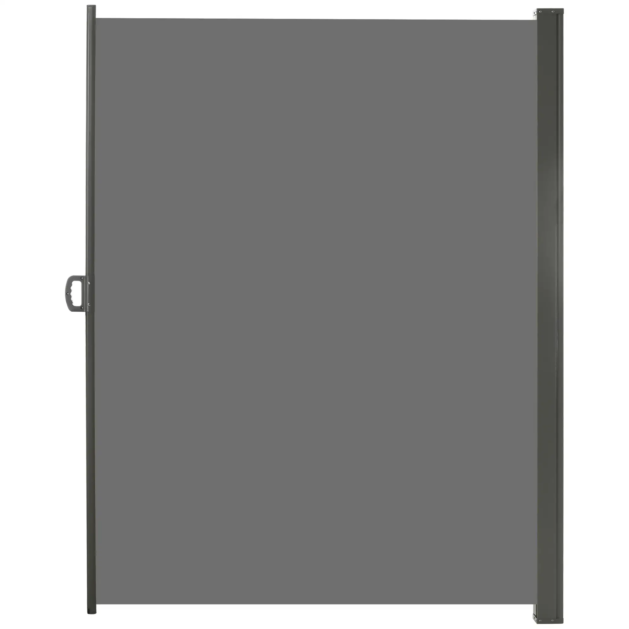 118" x 79" Outdoor Folding Privacy Screen, Retractable Side Awning, UV Wind Resistant, Light Grey - Image 11