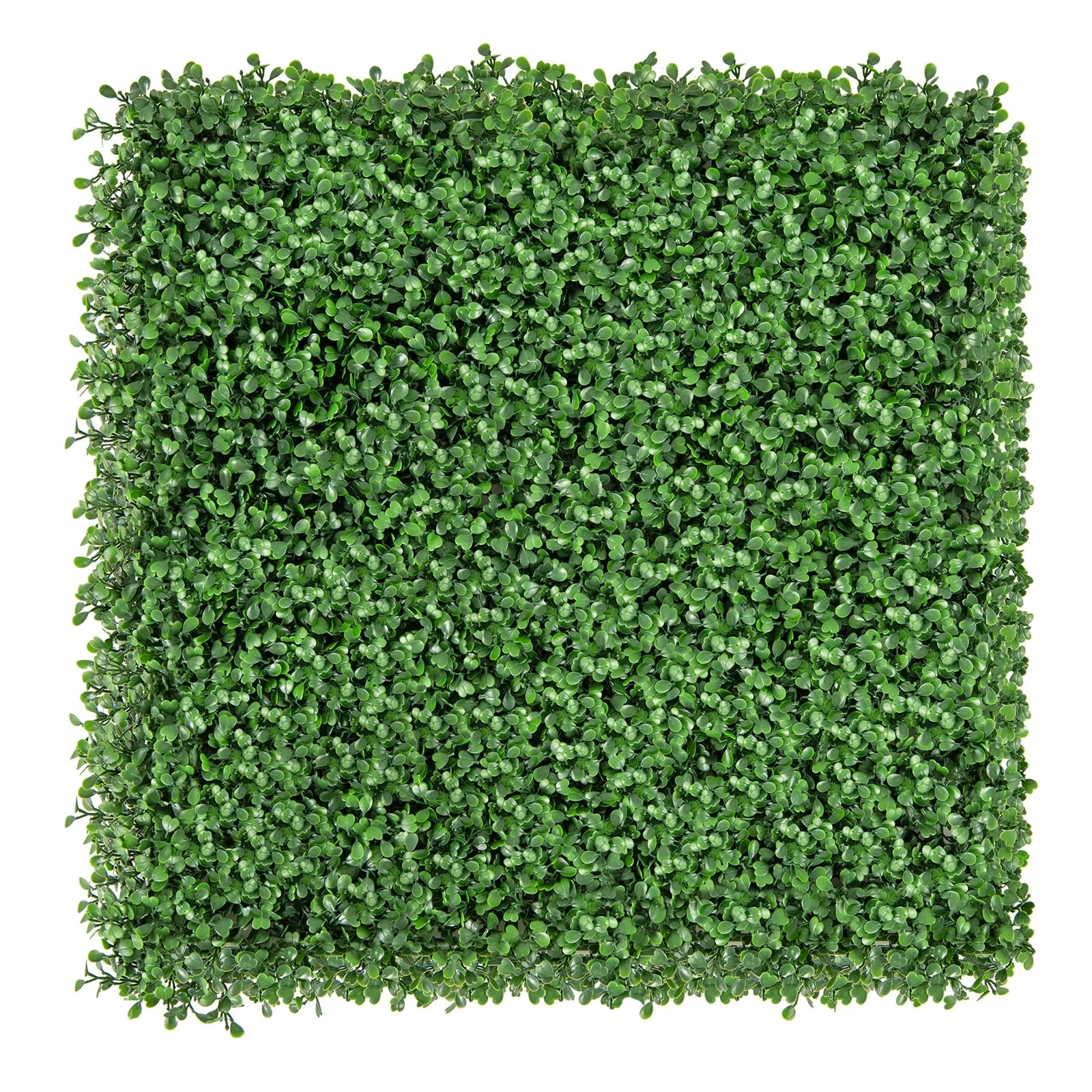 12 Artificial Boxwood Wall Panels, 20 x 20 Inch, Green
