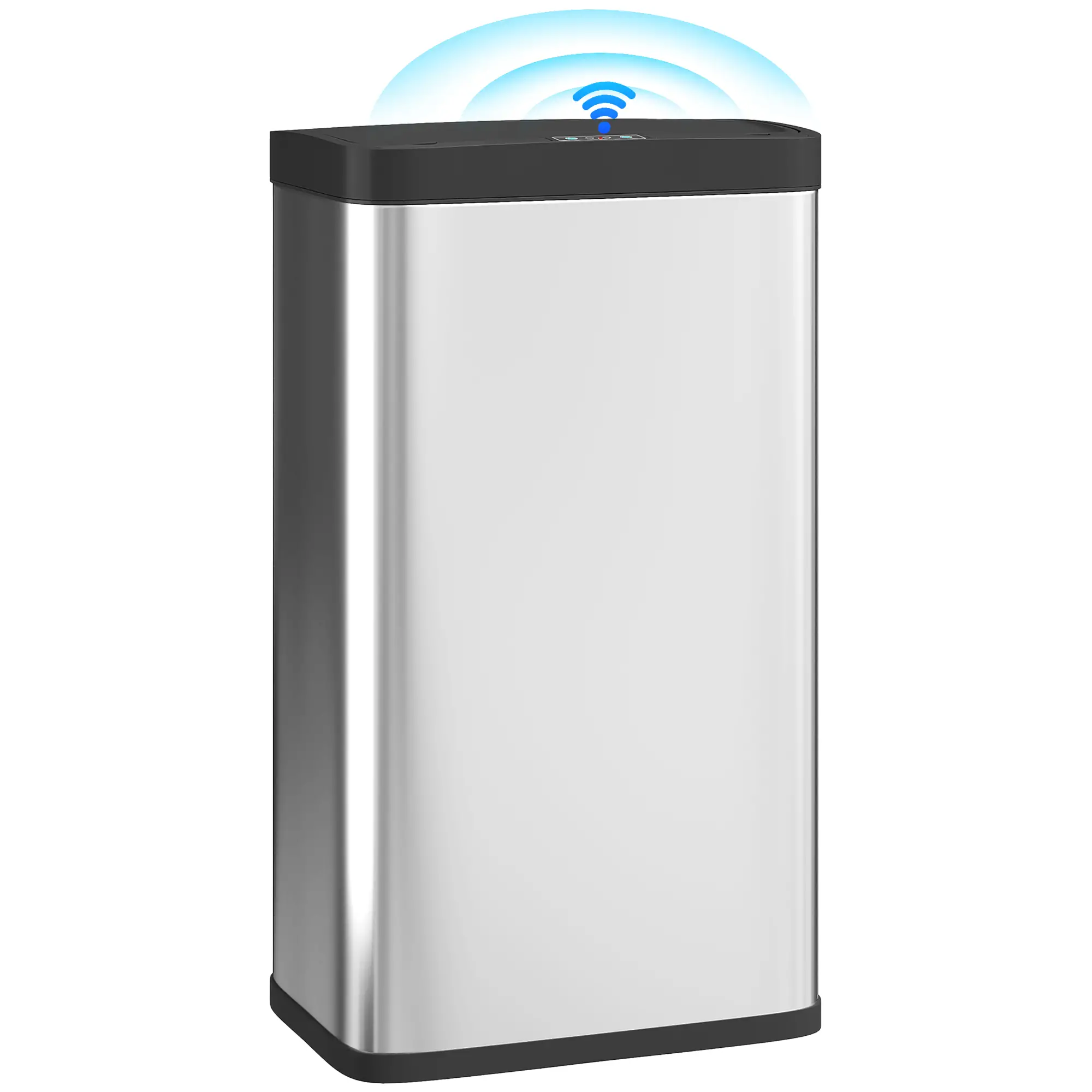 12 Gallon Sensor Can, Automatic Garbage Can, Stainless Steel, Silver - Image 11