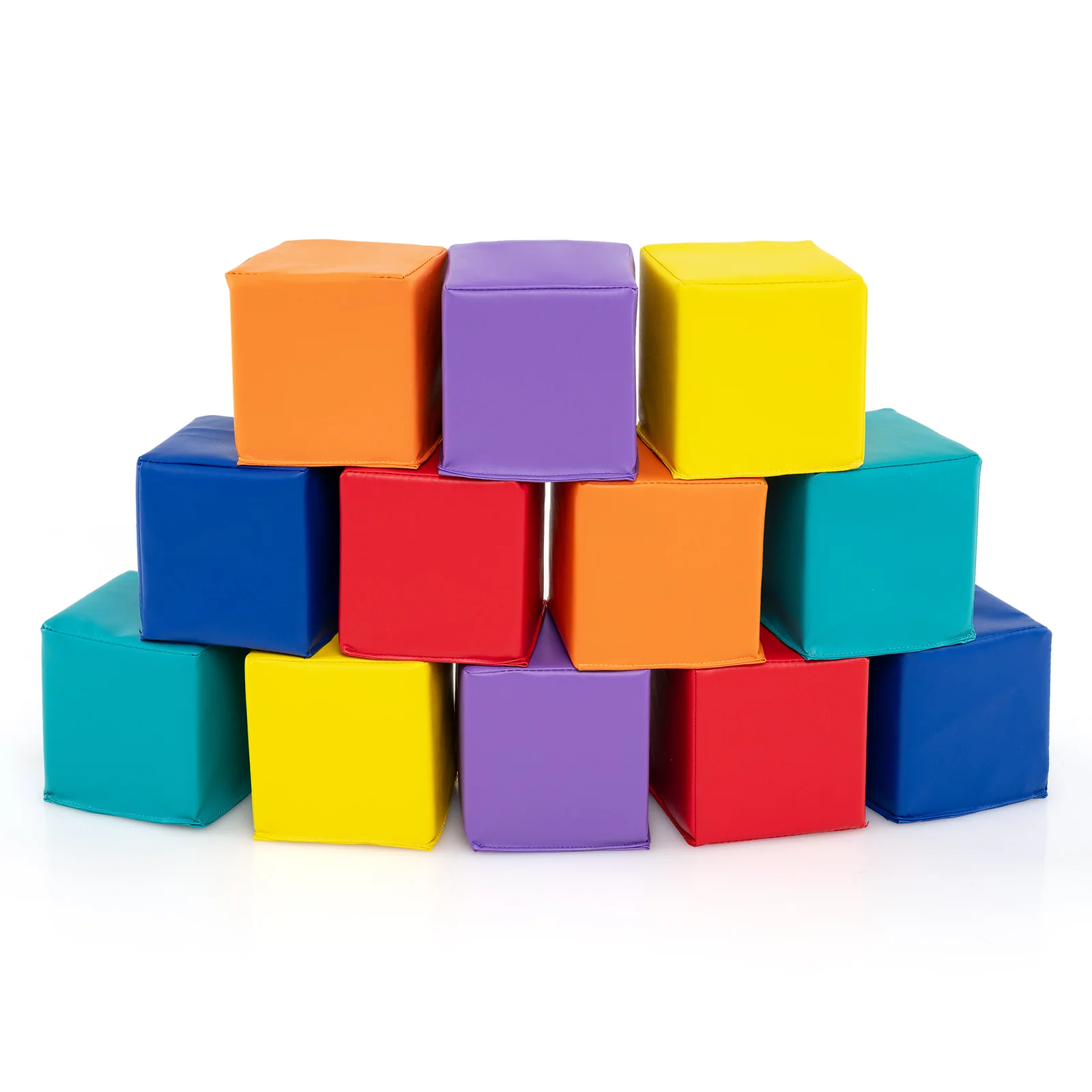 12 Pieces Soft Foam Building Blocks, Multicolor