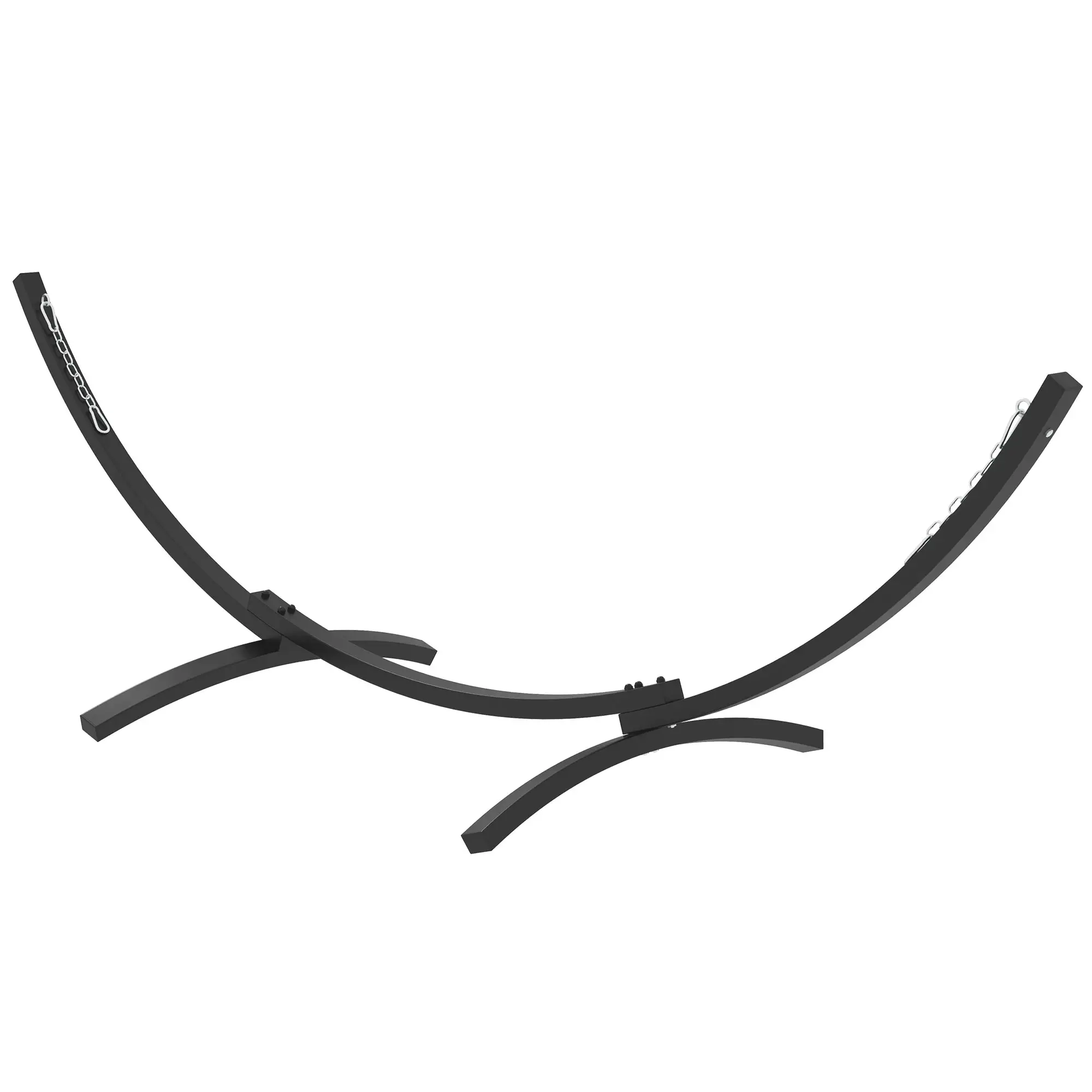 12' Steel Hammock Stand, For Garden Camping Patio, Grey