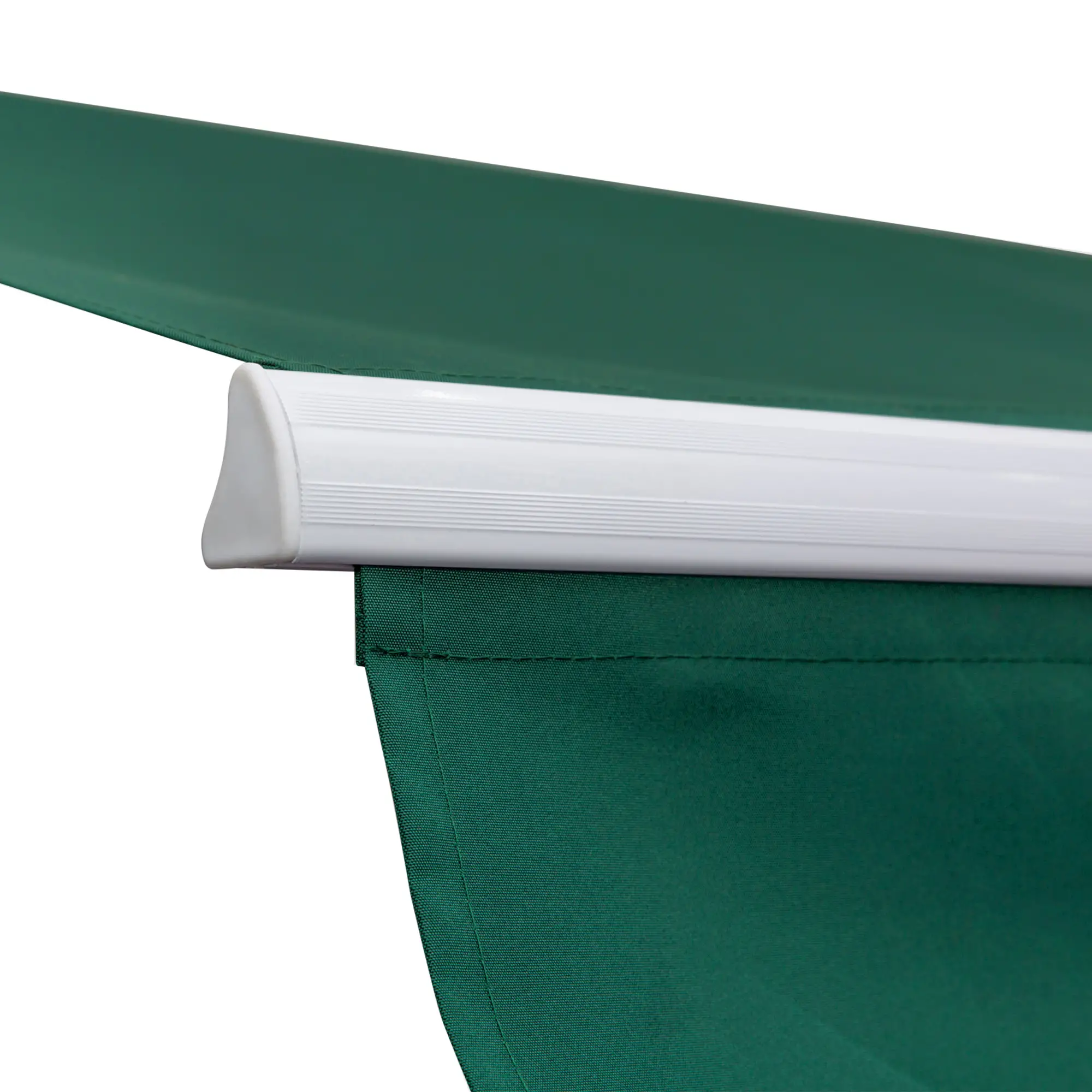 12' x 8' Retractable Awning, UV Water-Resistant Fabric, Aluminum Frame, Green - Image 9
