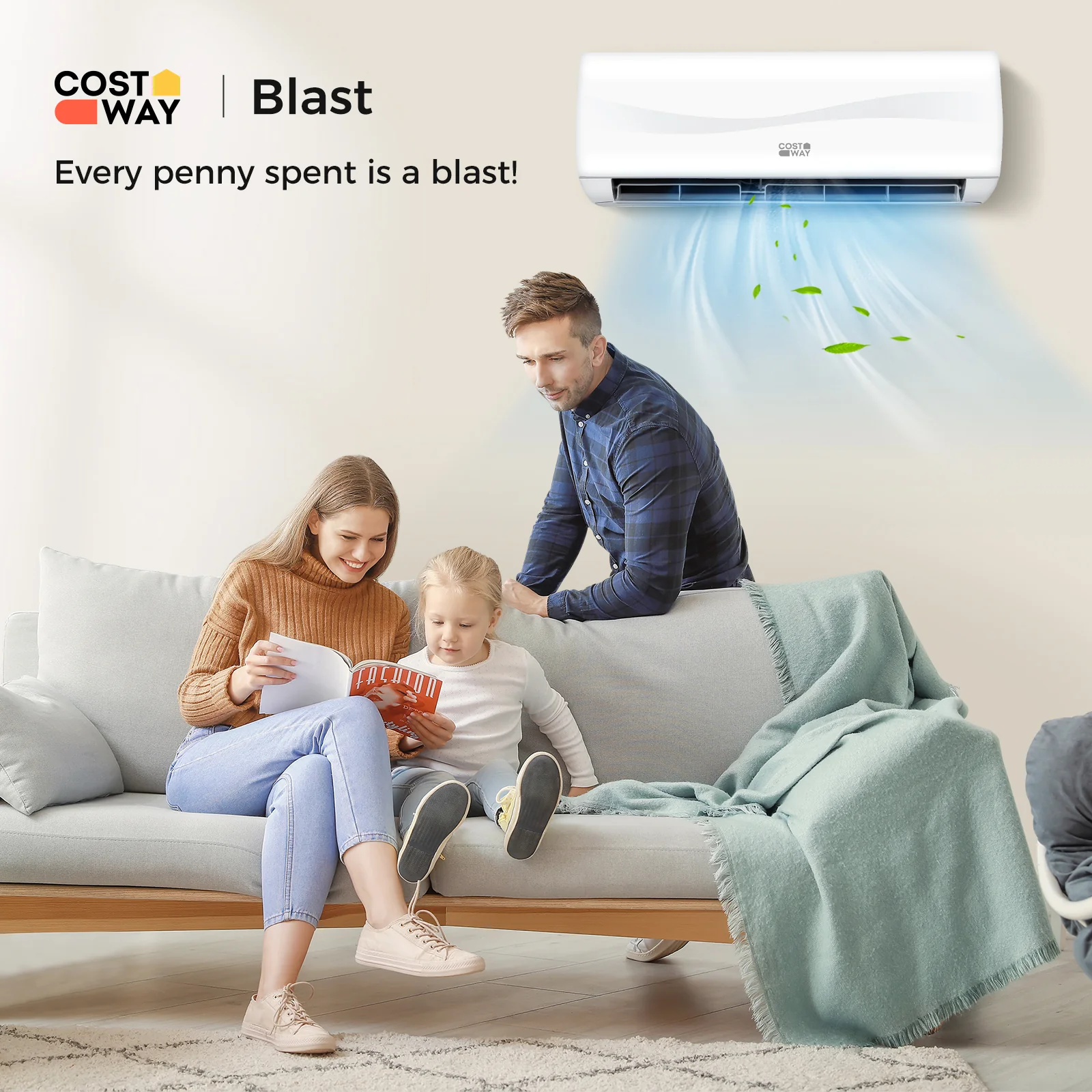 12000 BTU 20 SEER2 115V Ductless Mini Split AC, White - Image 2