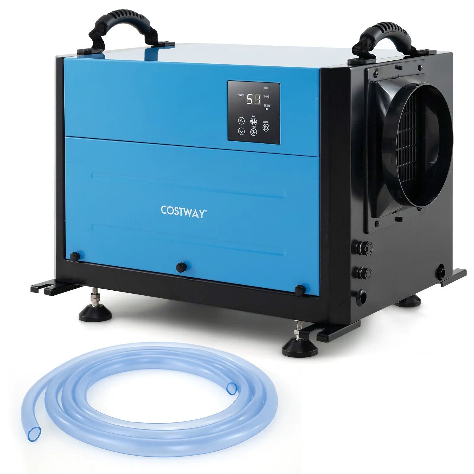 124 Pint Crawl Space Dehumidifier, 3 Modes, 24H Timer, Blue - Image 3