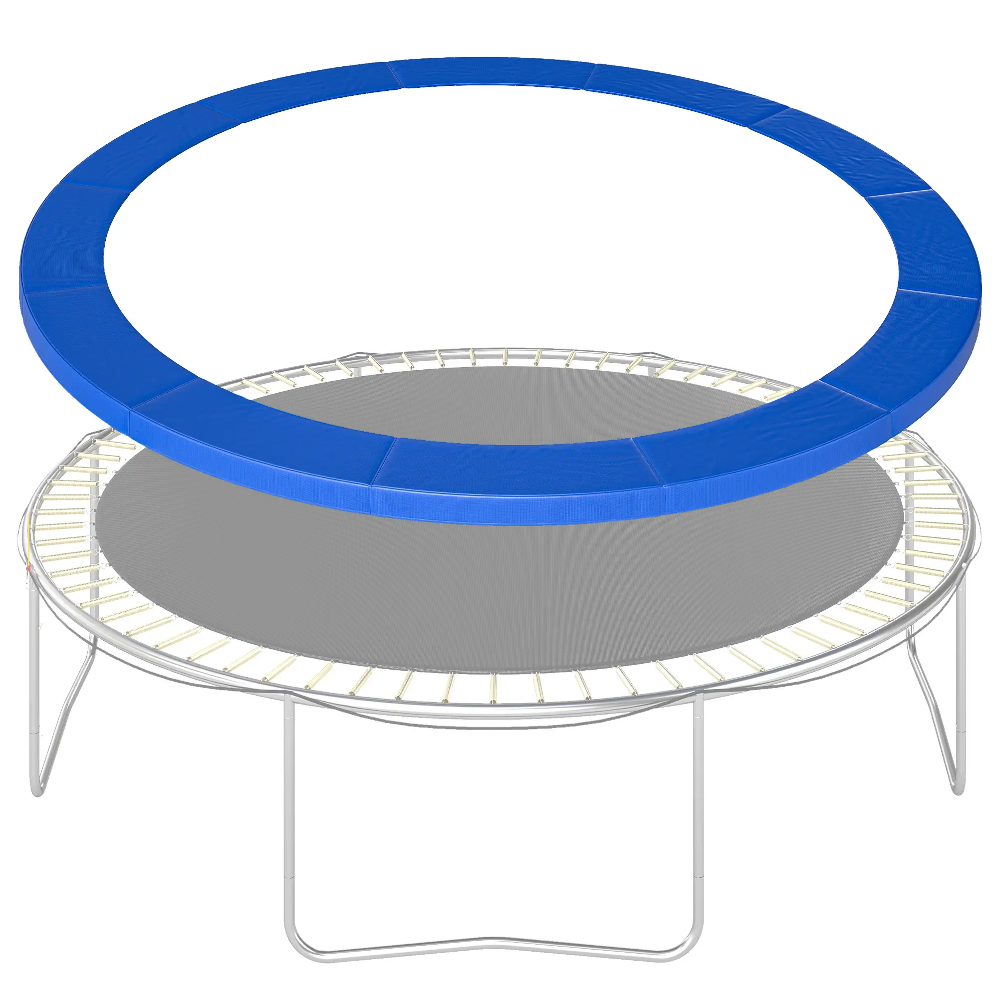 12ft Trampoline Pad, 144" Spring Safety Cover, Blue