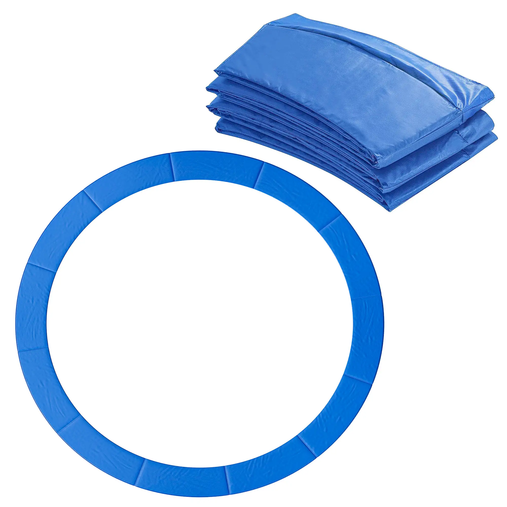 12ft Trampoline Pad, 144" Spring Safety Cover, Blue - Image 11