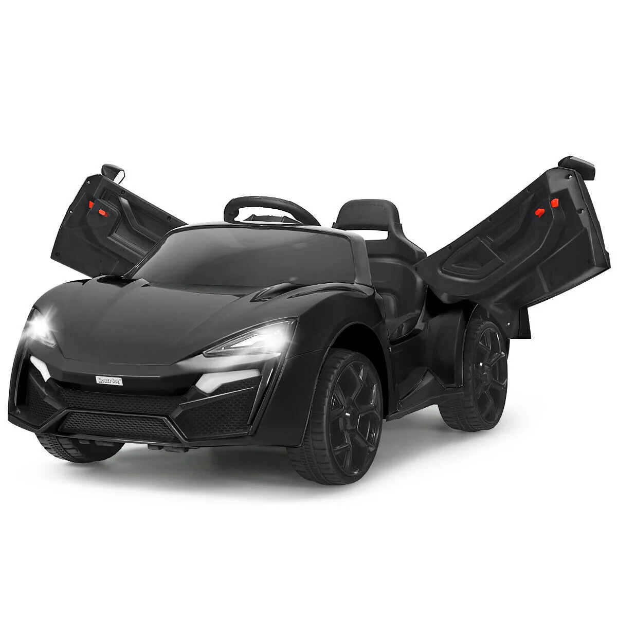 12V 2.4G RC Electric Vehicle With Lights, Black - Image 9