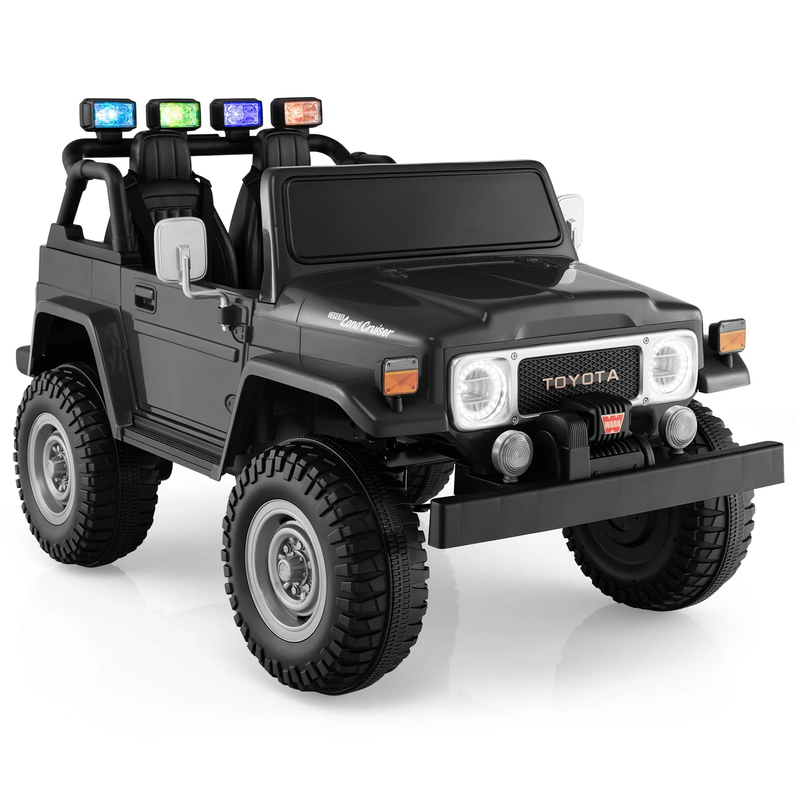 12V 2-Seat Kids Ride On Car, 2.4G Remote Control, Black - Image 2