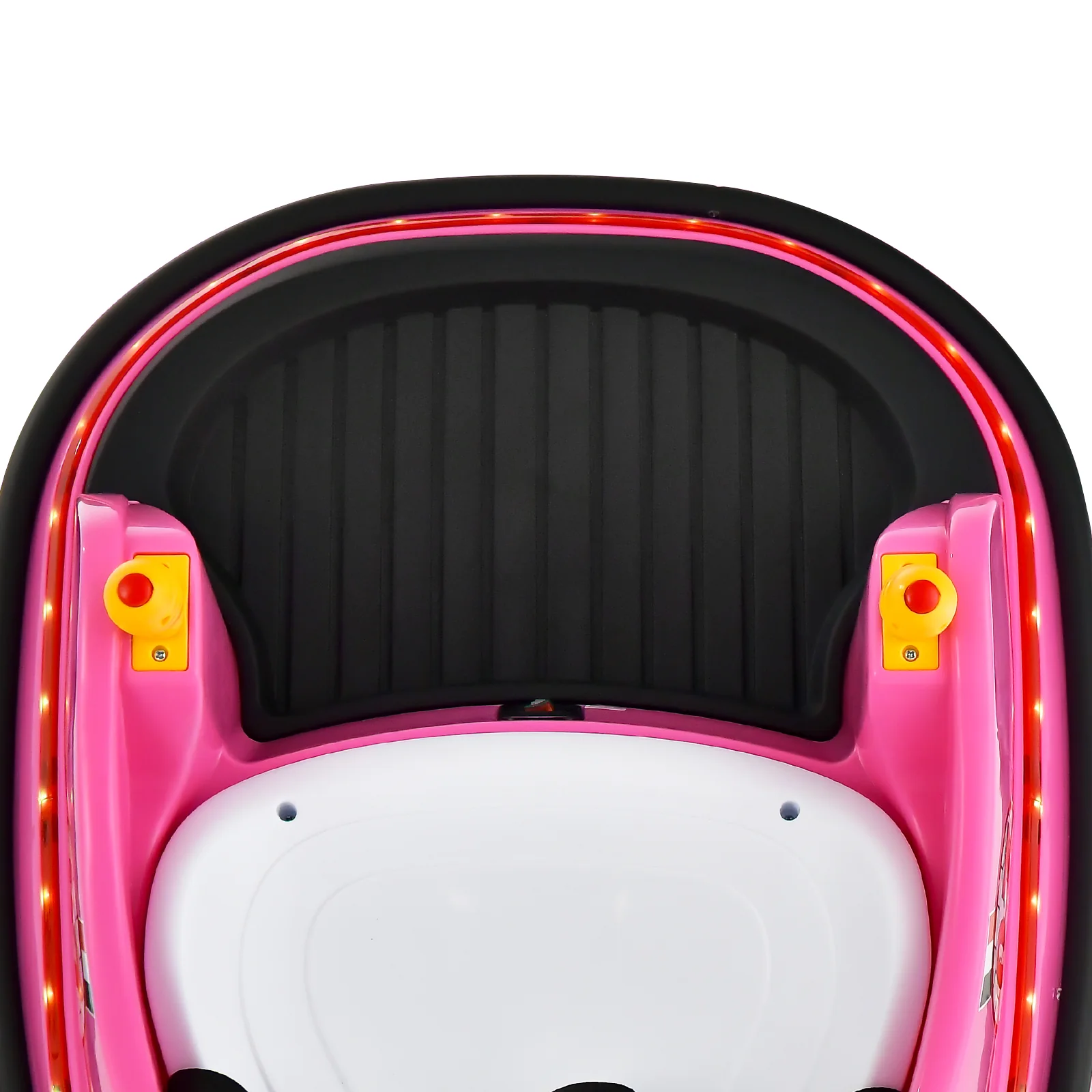 12V Electric Kids Ride On Bumper Car, Flashing Lights, Pink - Image 8