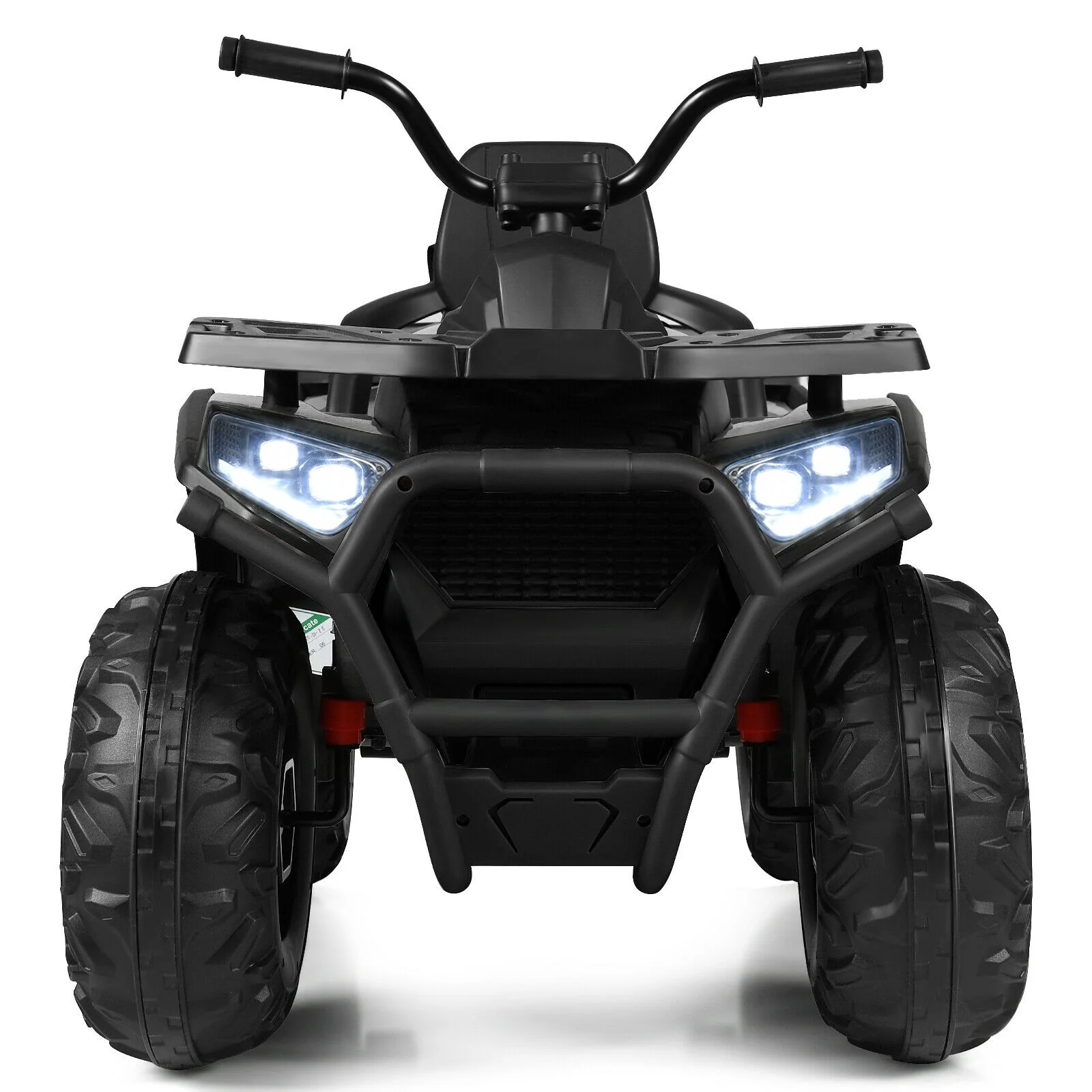 12V Kids Electric 4-Wheeler ATV Quad, Black - Image 9