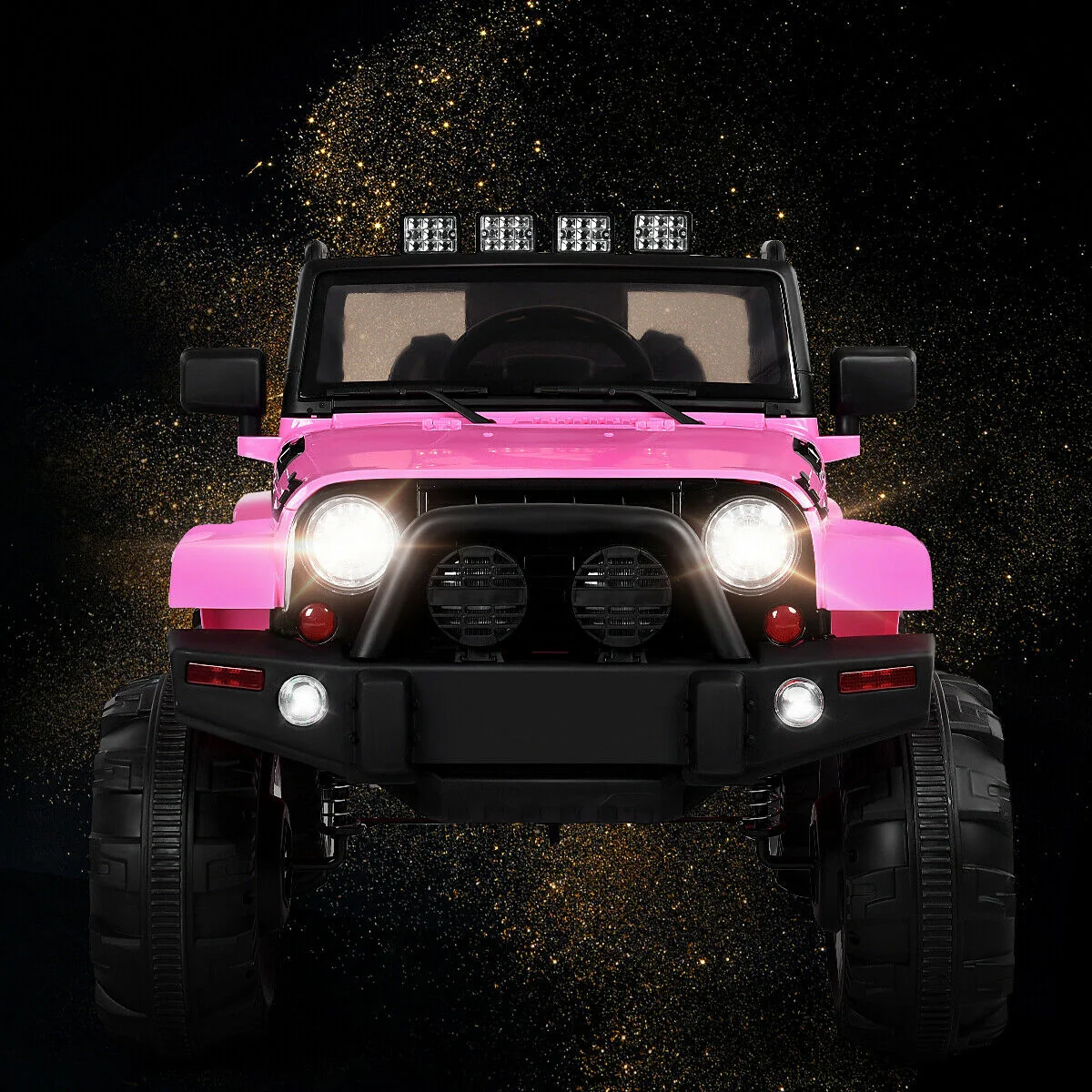 12V Kids Remote Control Riding Truck Car, Pink - Image 9