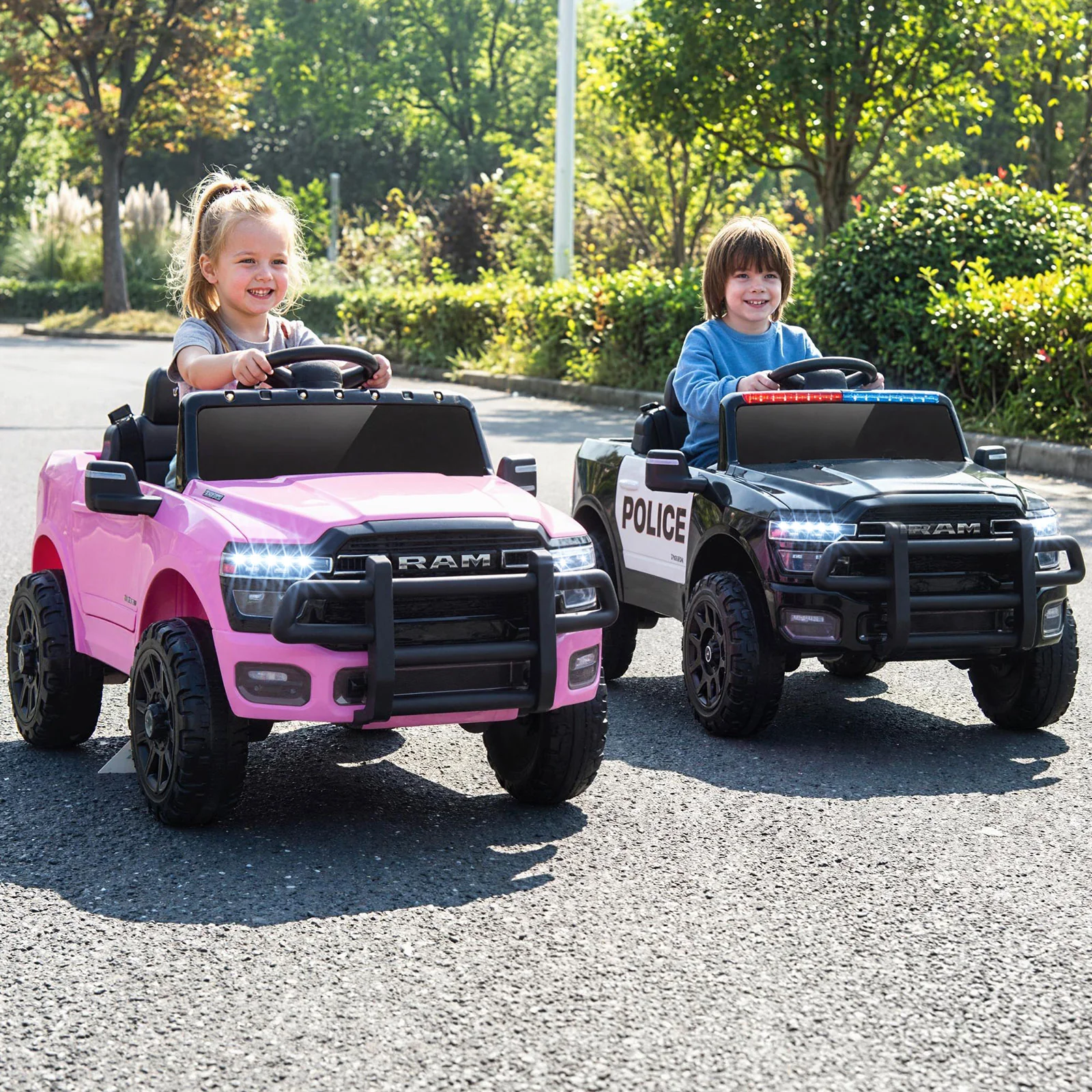 12V Kids Ride On Car Licensed RAM 3500 Electric Vehicle with Remote Control, Pink - Image 3