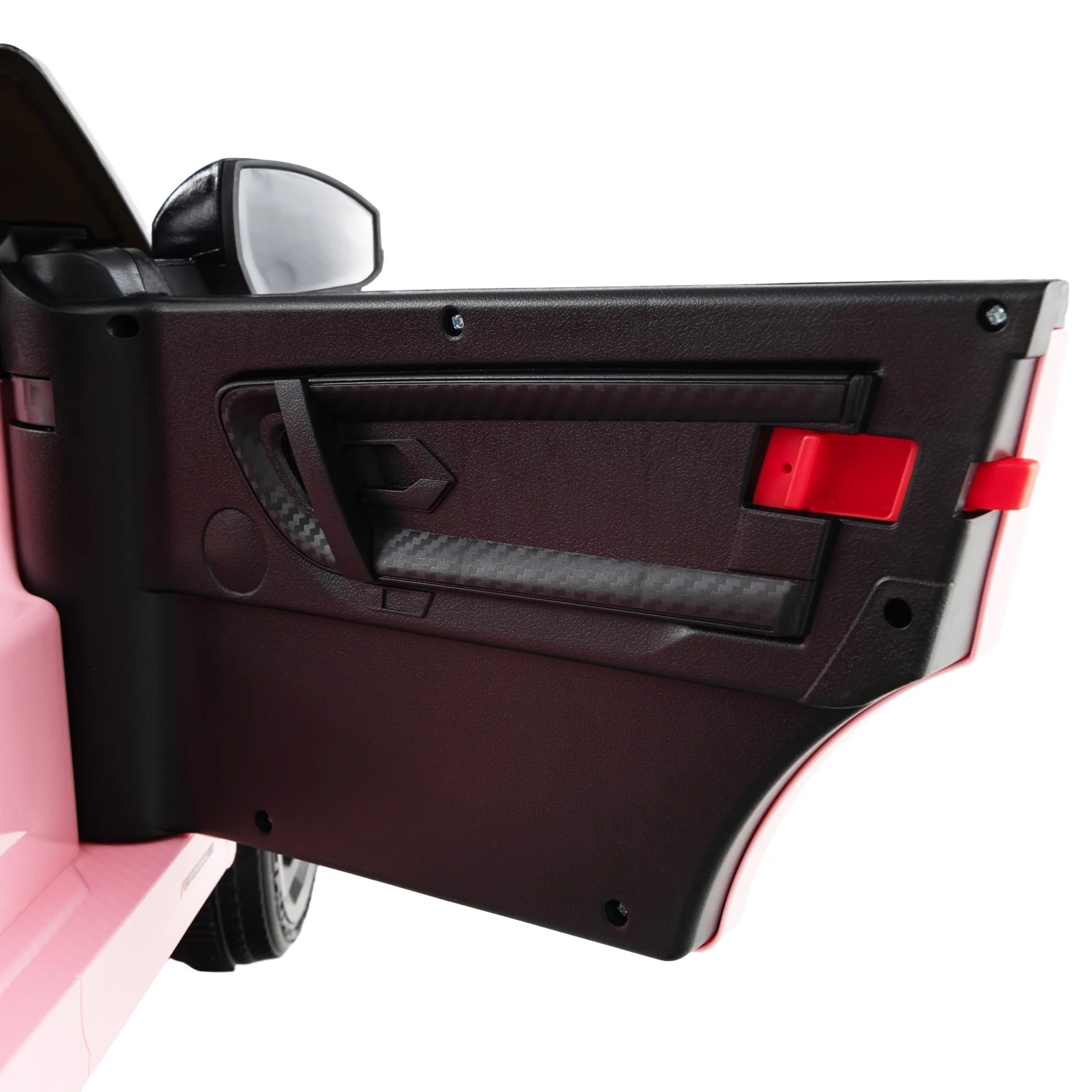 12V Kids Ride On Car, Remote Control, Lockable Doors, Pink - Image 8