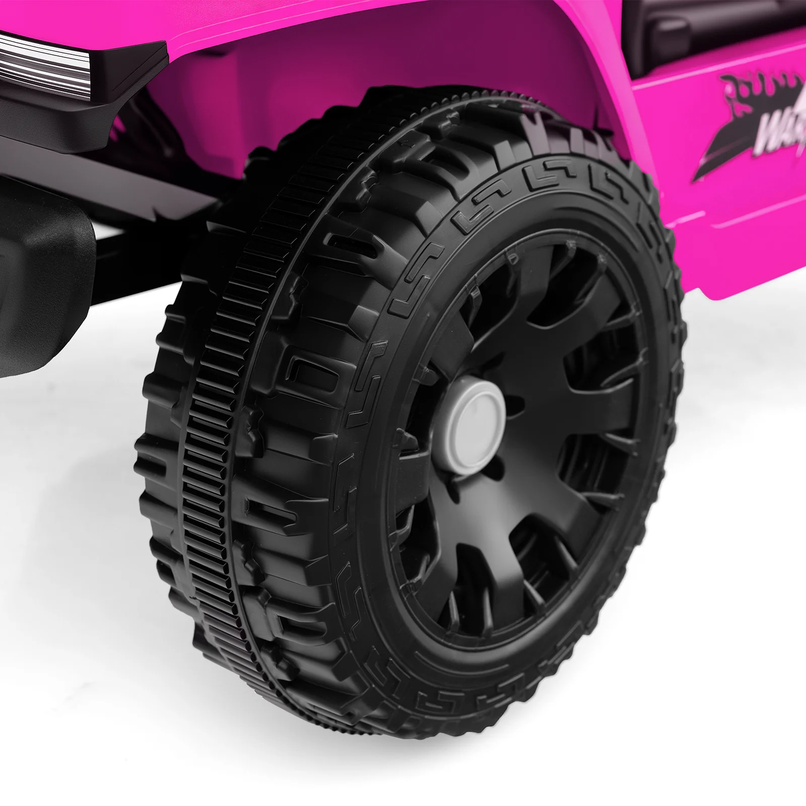12V Kids Ride On Truck, Battery Powered Electric Vehicle, Pink - Image 6
