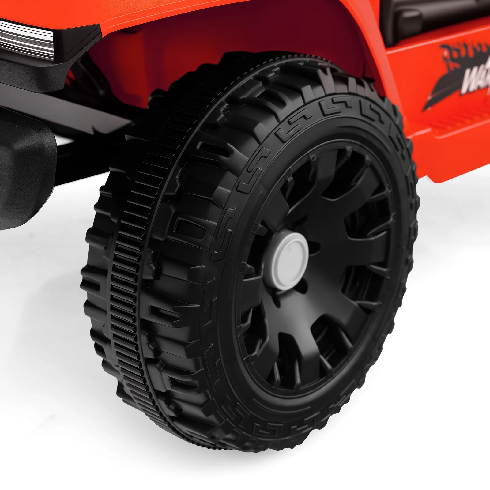 12V Kids Ride On Truck Car, Battery Powered Electric Vehicle, Red - Image 6