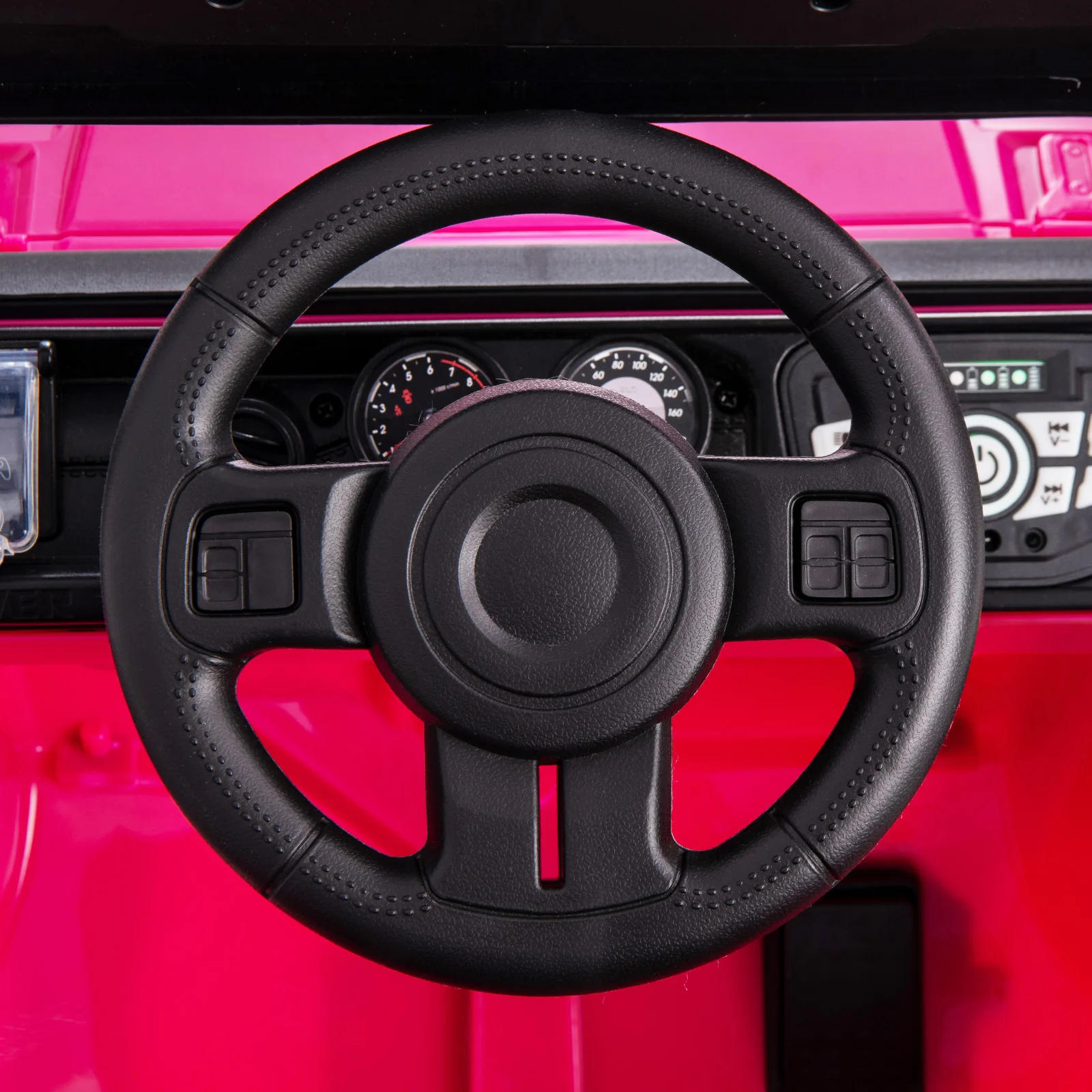 12V Kids Ride On Truck, Remote Control, Music, Pink - Image 6